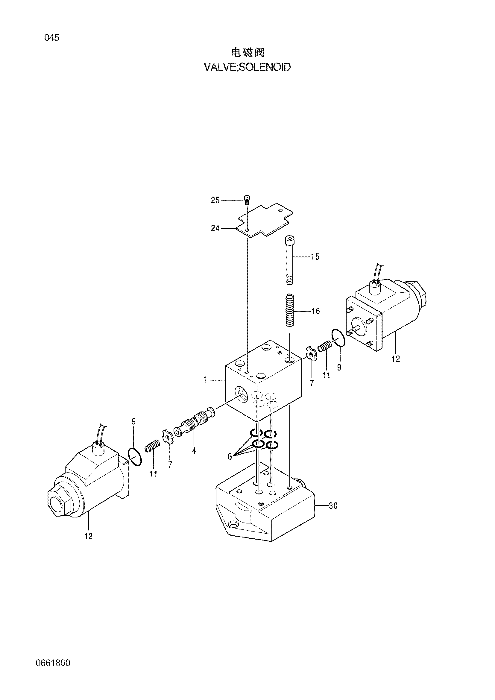 Схема Электромагнитный клапан HITACHI ZX240-3G