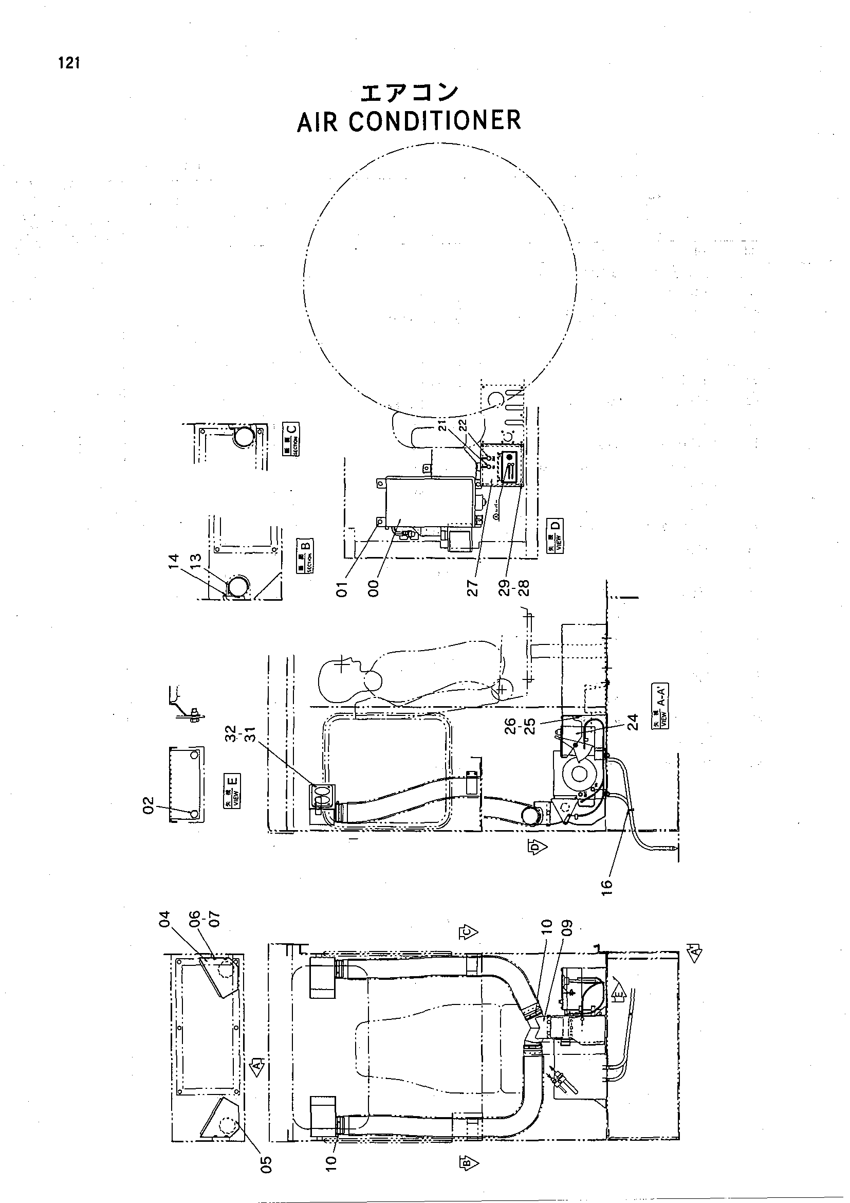 Схема Кондиционер HITACHI HE6010B