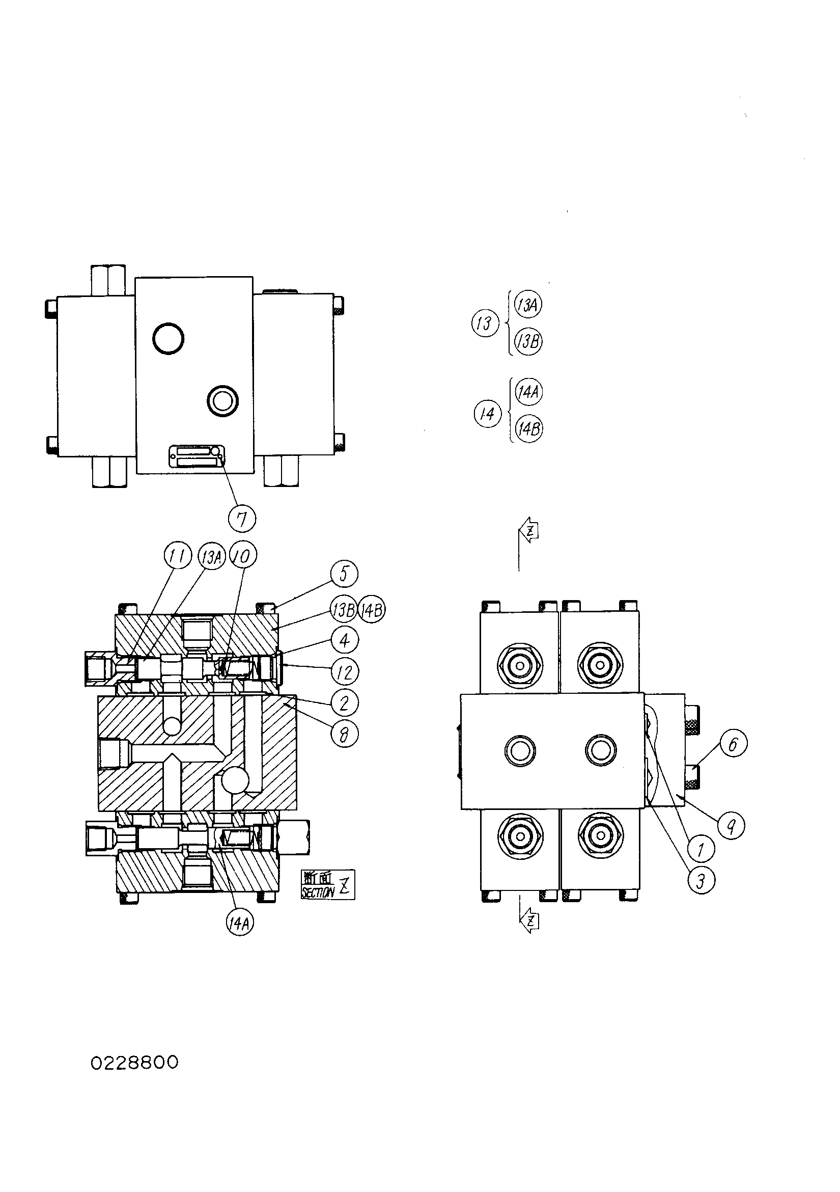Схема Пилотный клапан HITACHI KH125-3(D)