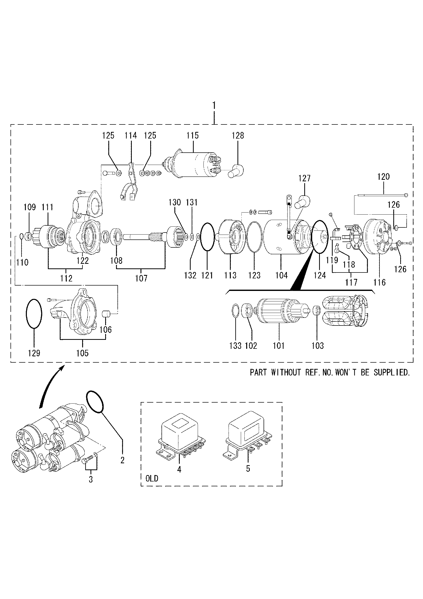 Схема Стартер(24V-11KW) HITACHI EX3600-5