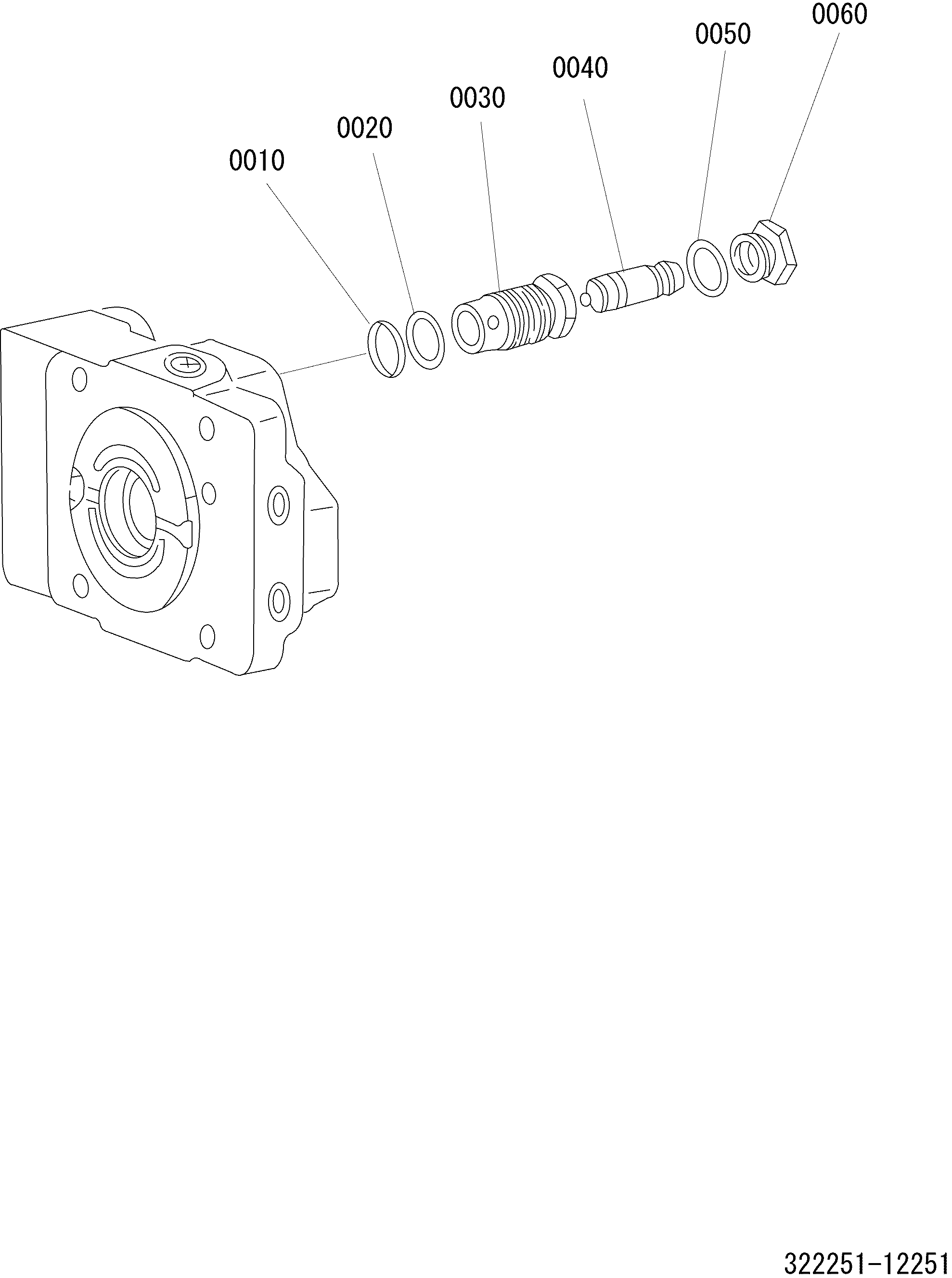 Схема HST PUMP AND MOTOR(YUKEN)1001-4499 RELIEF VALVE(350K) HITACHI LX20-7