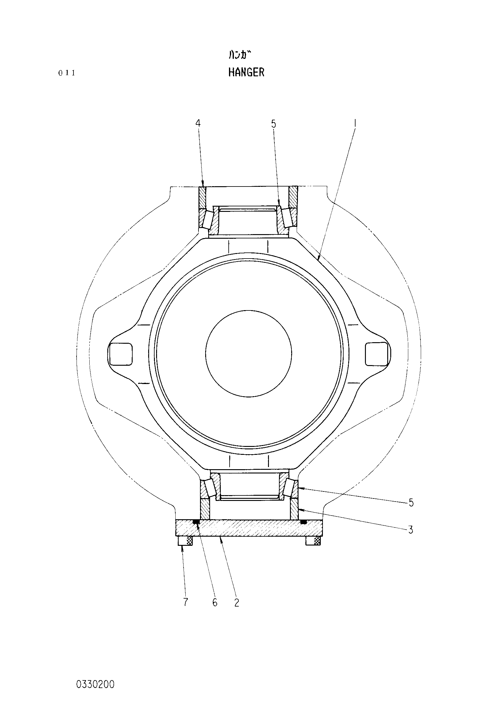 Схема Подвес HITACHI EX60WD