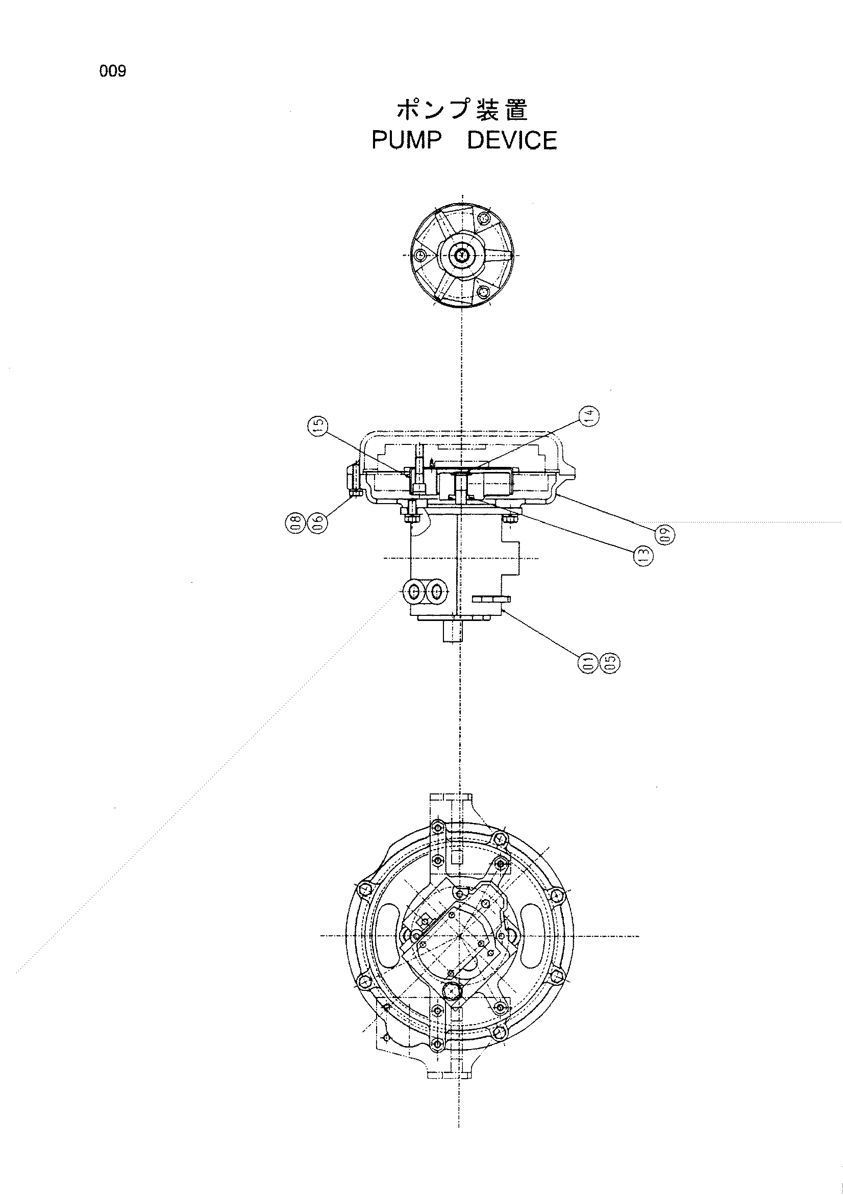 Схема Насосный агрегат HITACHI HX140B