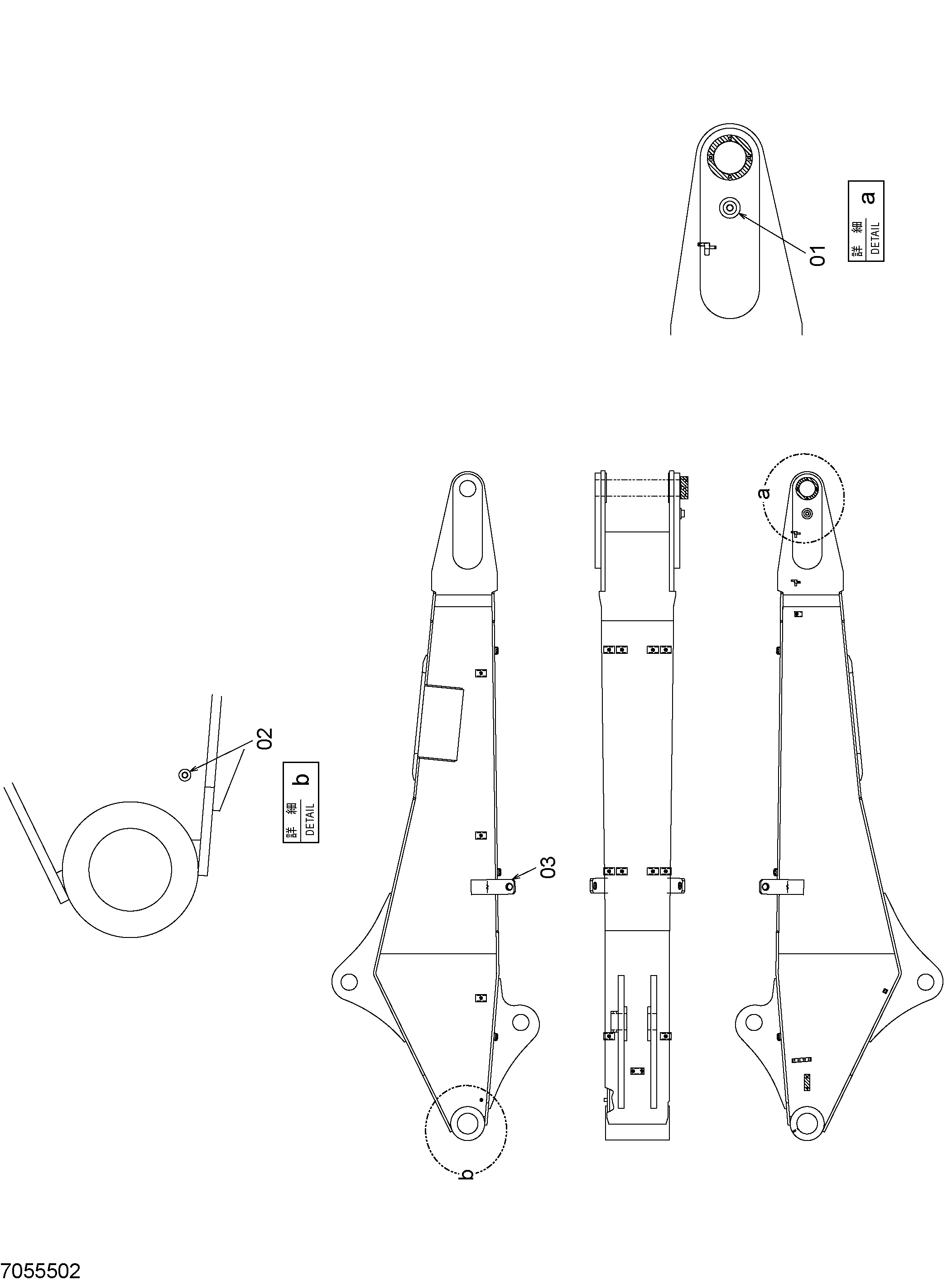 Схема Секонд рукоять детали HITACHI RX3300-3