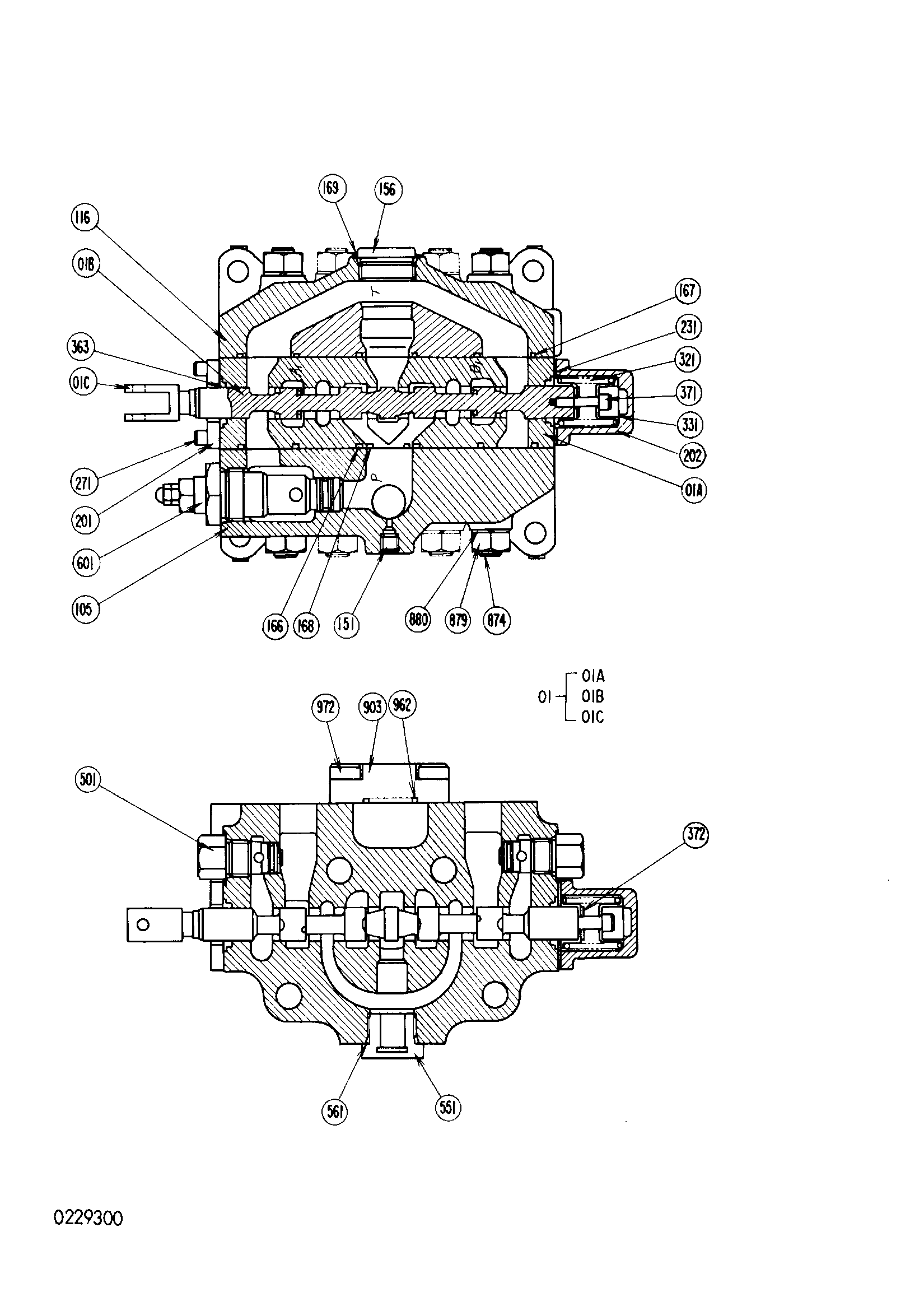 Схема Гидрораспределитель HITACHI KH125-3(D)