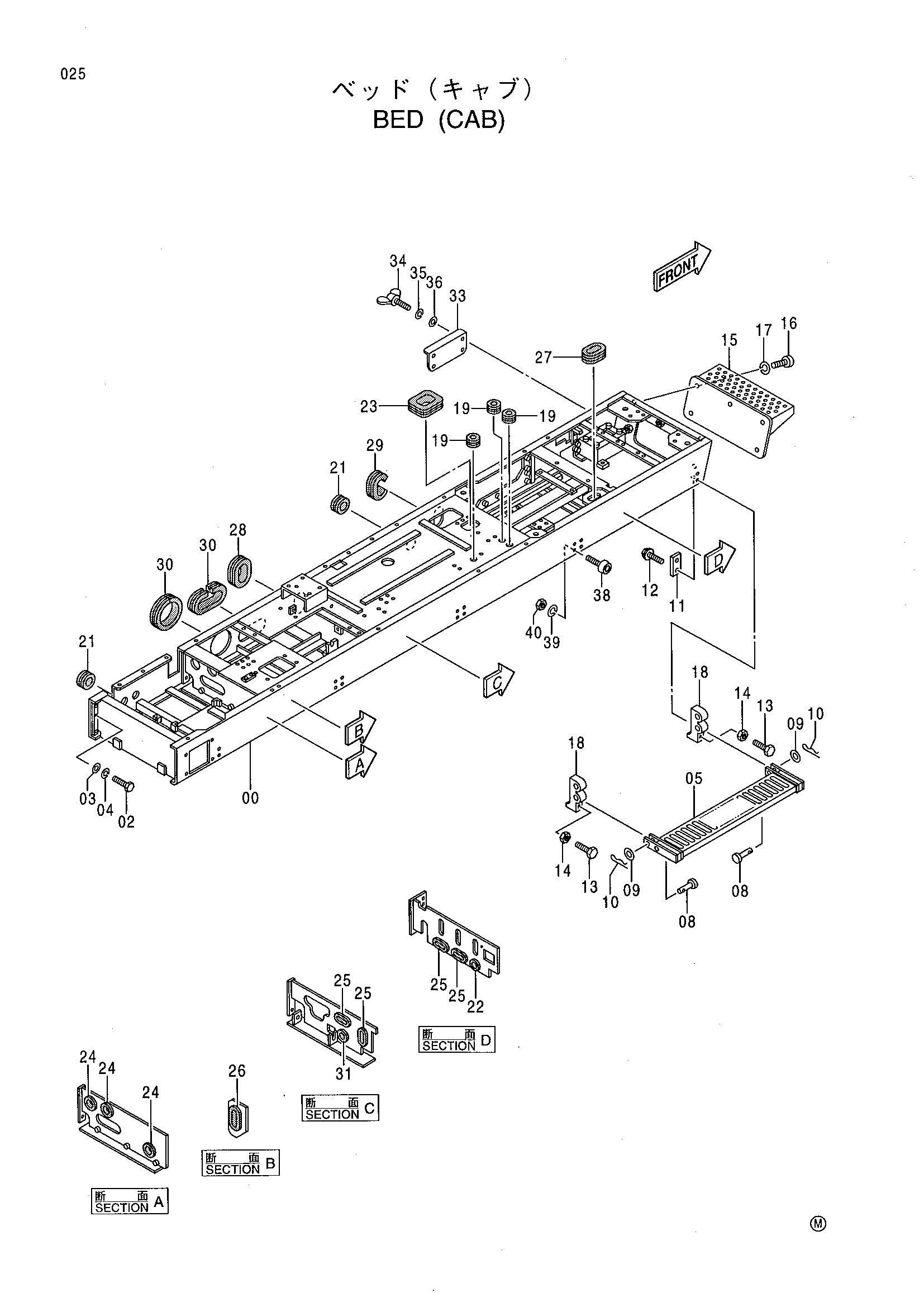 Схема Платформа (кабина) HITACHI CX1100