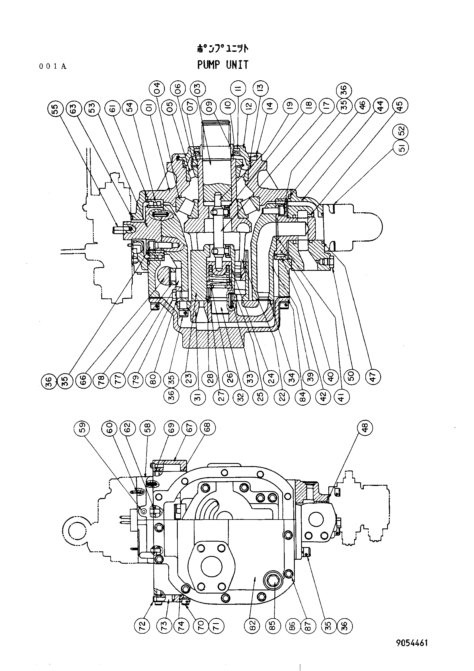 Схема Насос HITACHI UH103