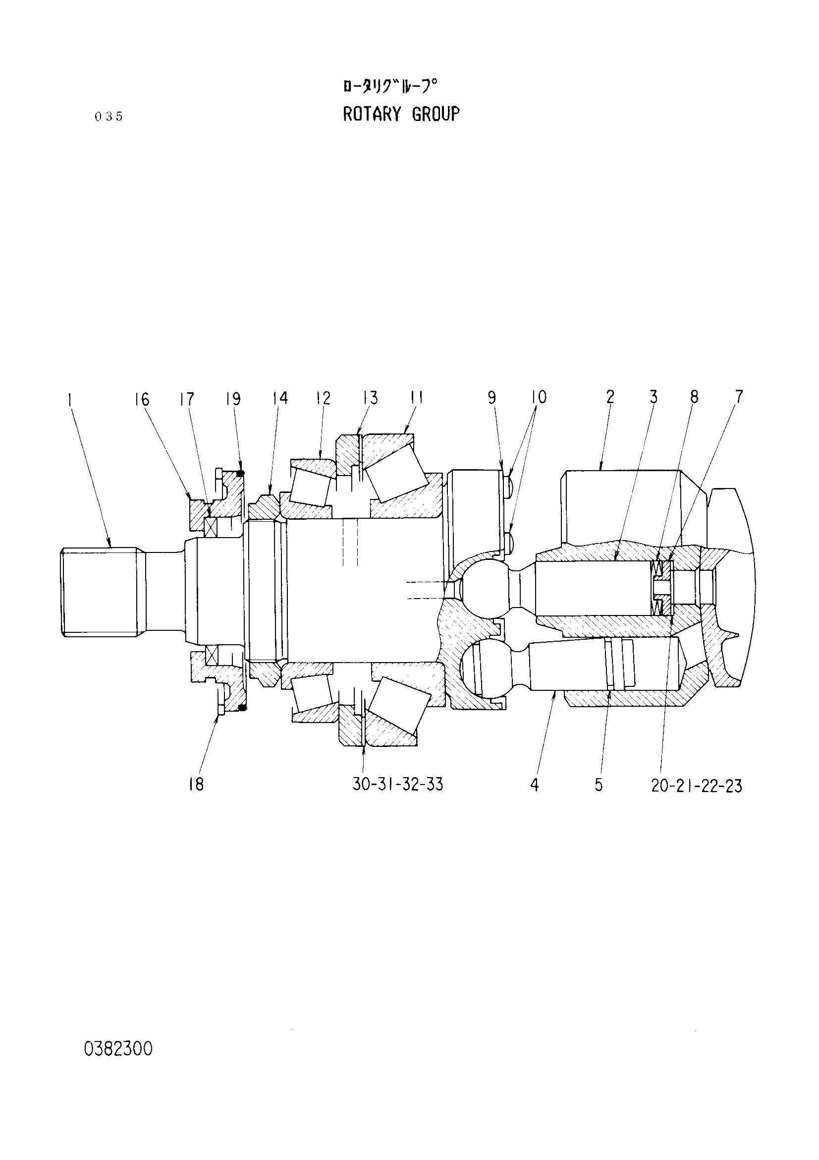 Схема Поворотный группа HITACHI EX60WD