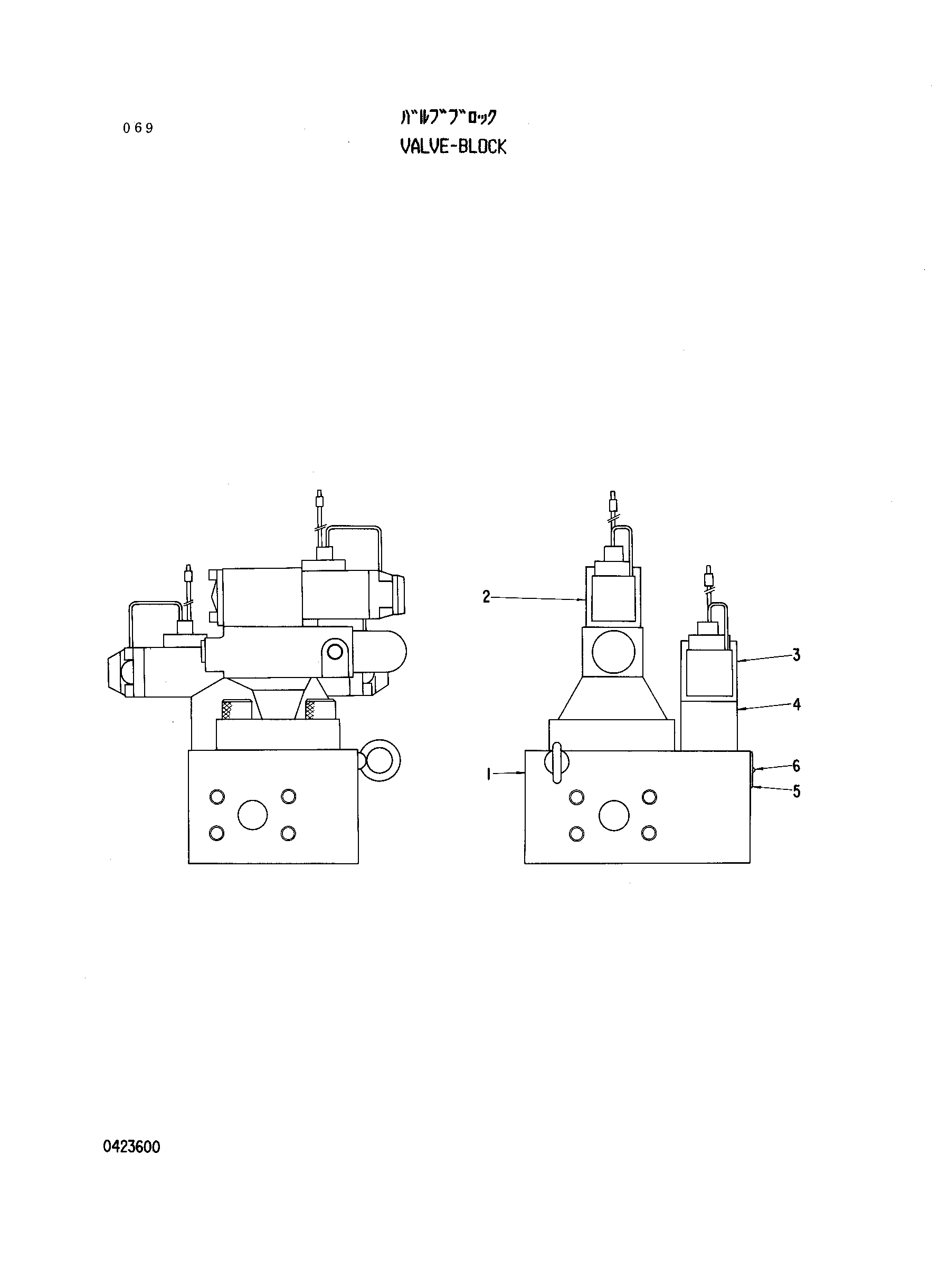 Схема Блок клапанов HITACHI RX2000