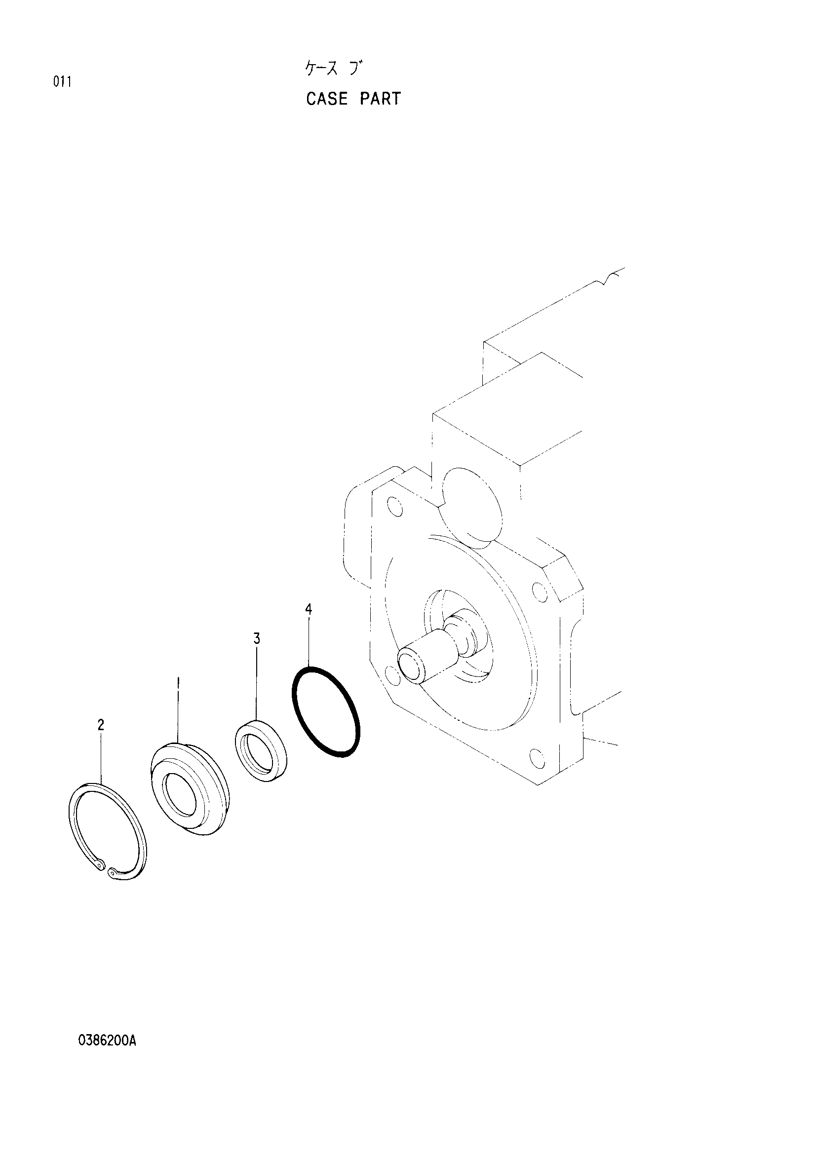 Схема Корпус деталь HITACHI EX60LCK-3