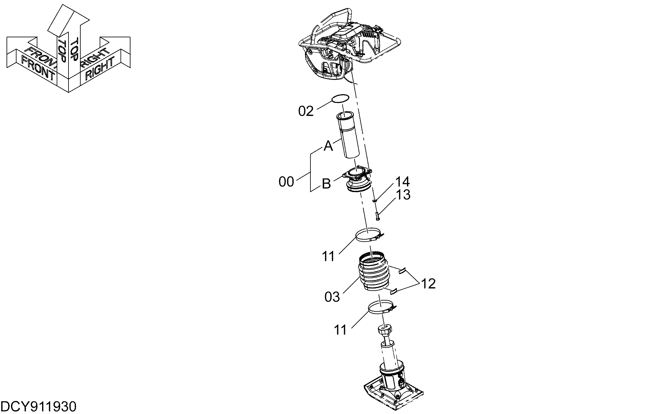 Схема Направляющая блок HITACHI ZV75R