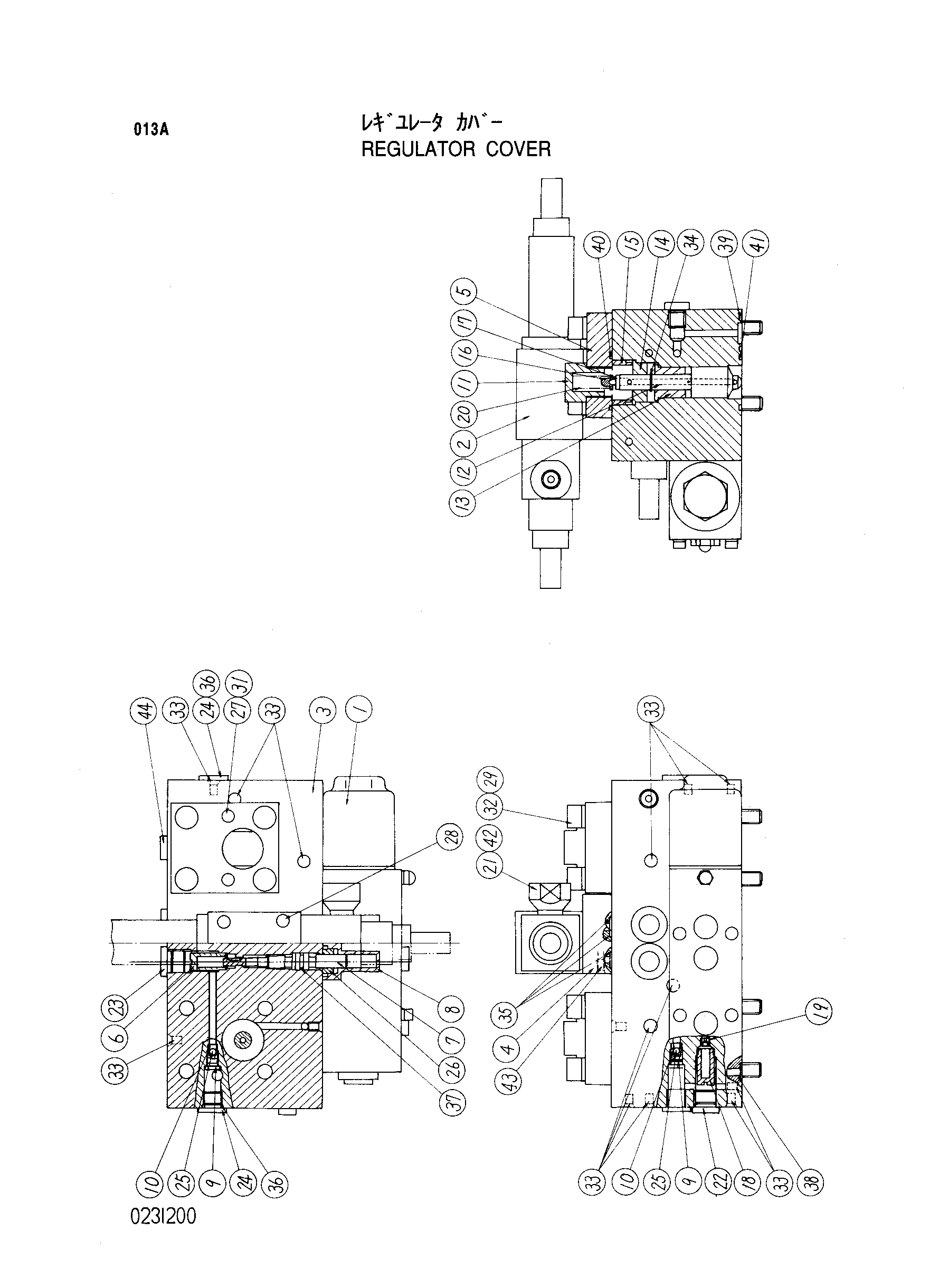 Схема Регулятор крышка HITACHI KH180-3