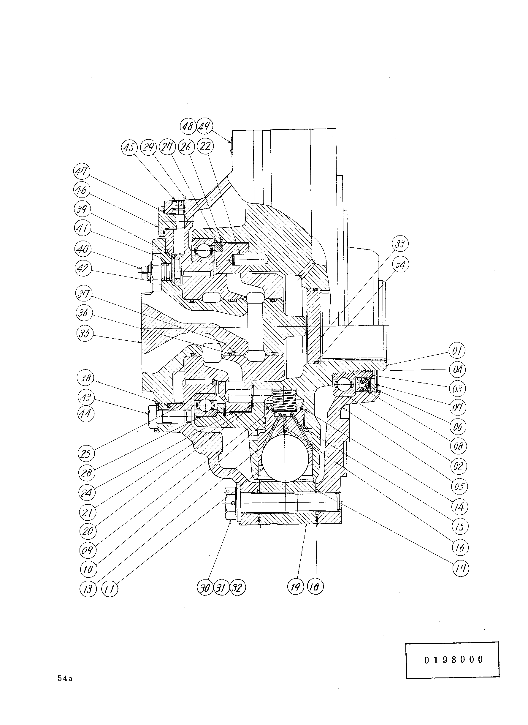 Схема Гидромотор HITACHI KH150