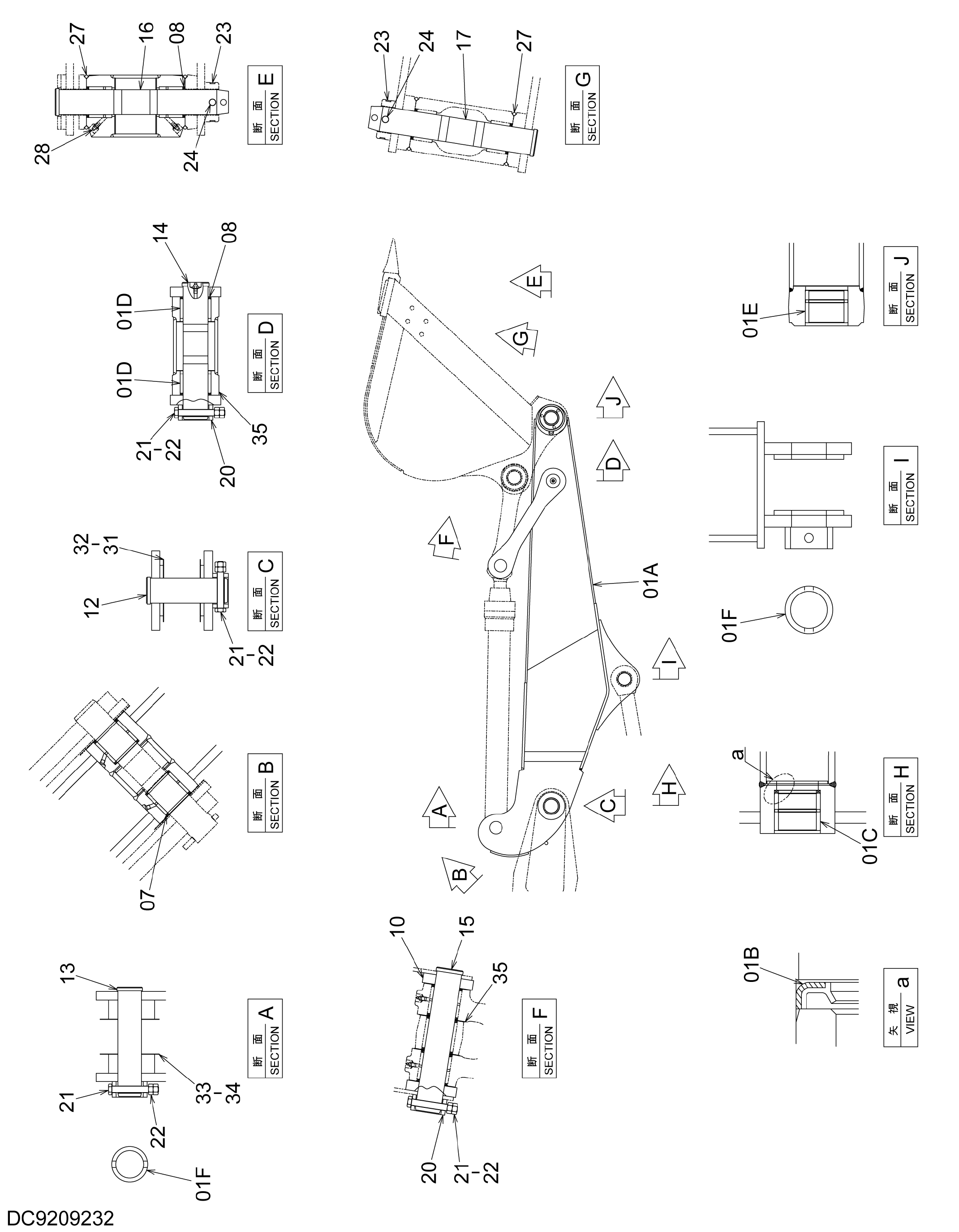 Схема Рукоять HITACHI ZX120