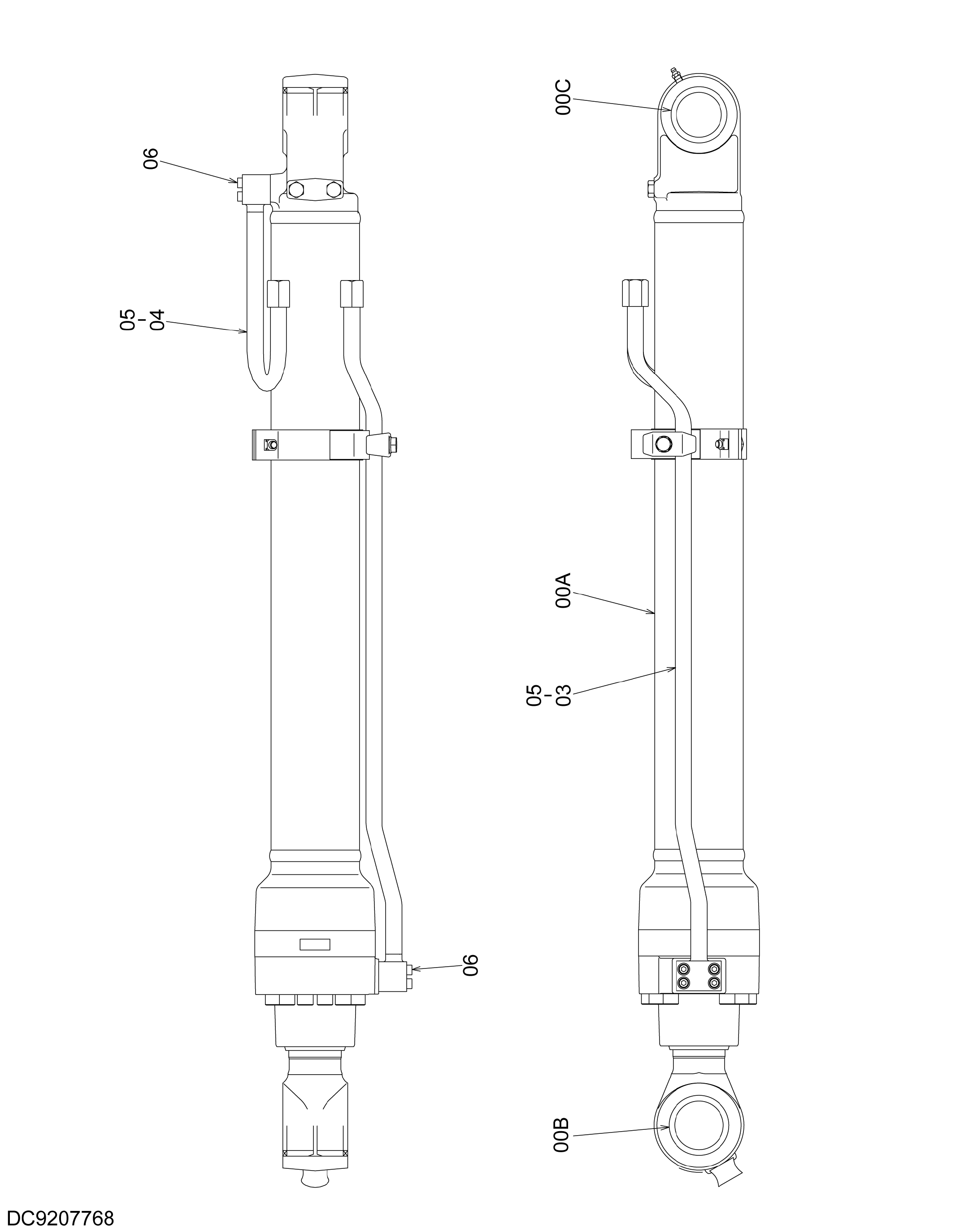 Схема Гидроцилиндр ковша HITACHI ZX120
