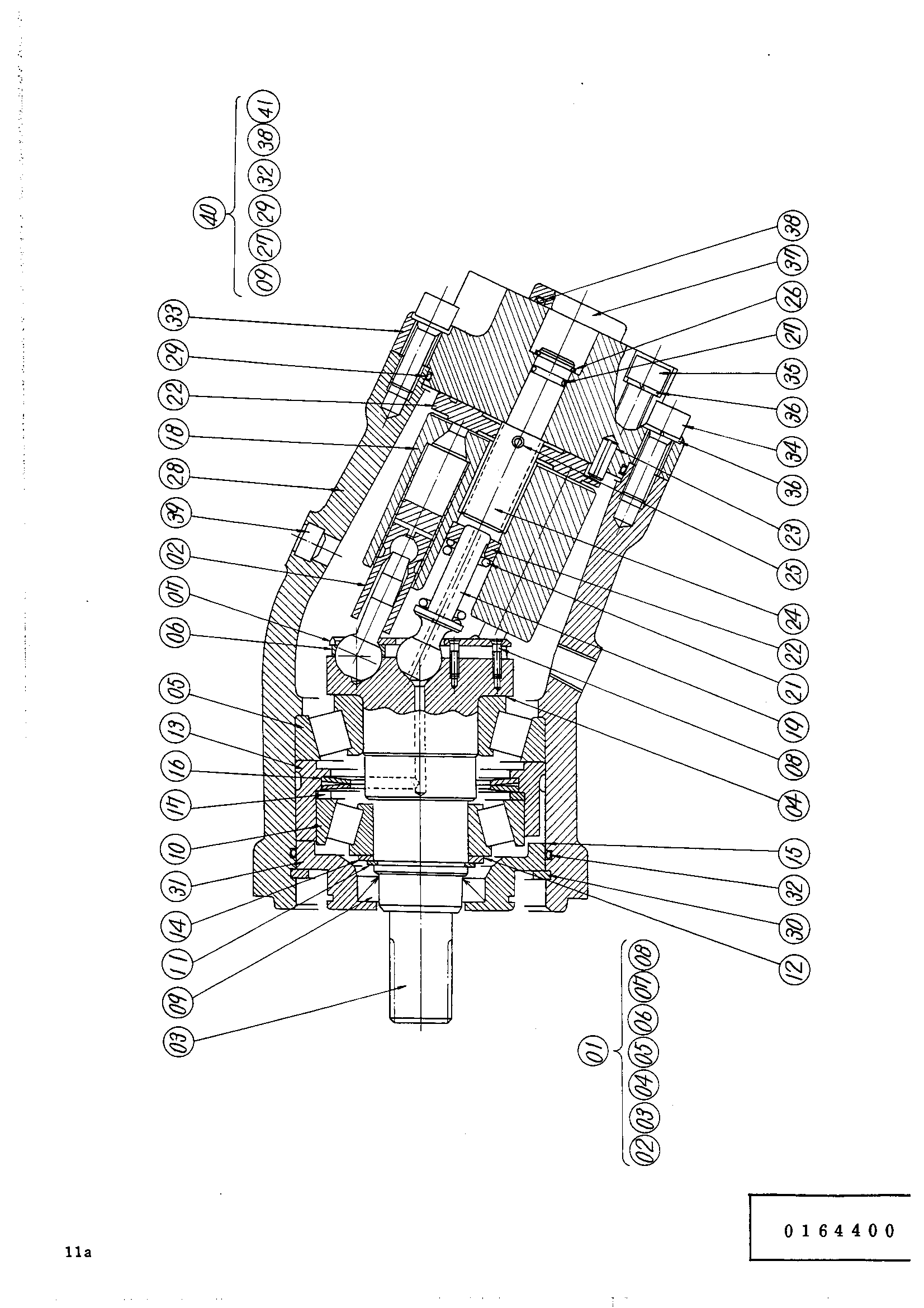 Схема Плунжер насос HITACHI UH171