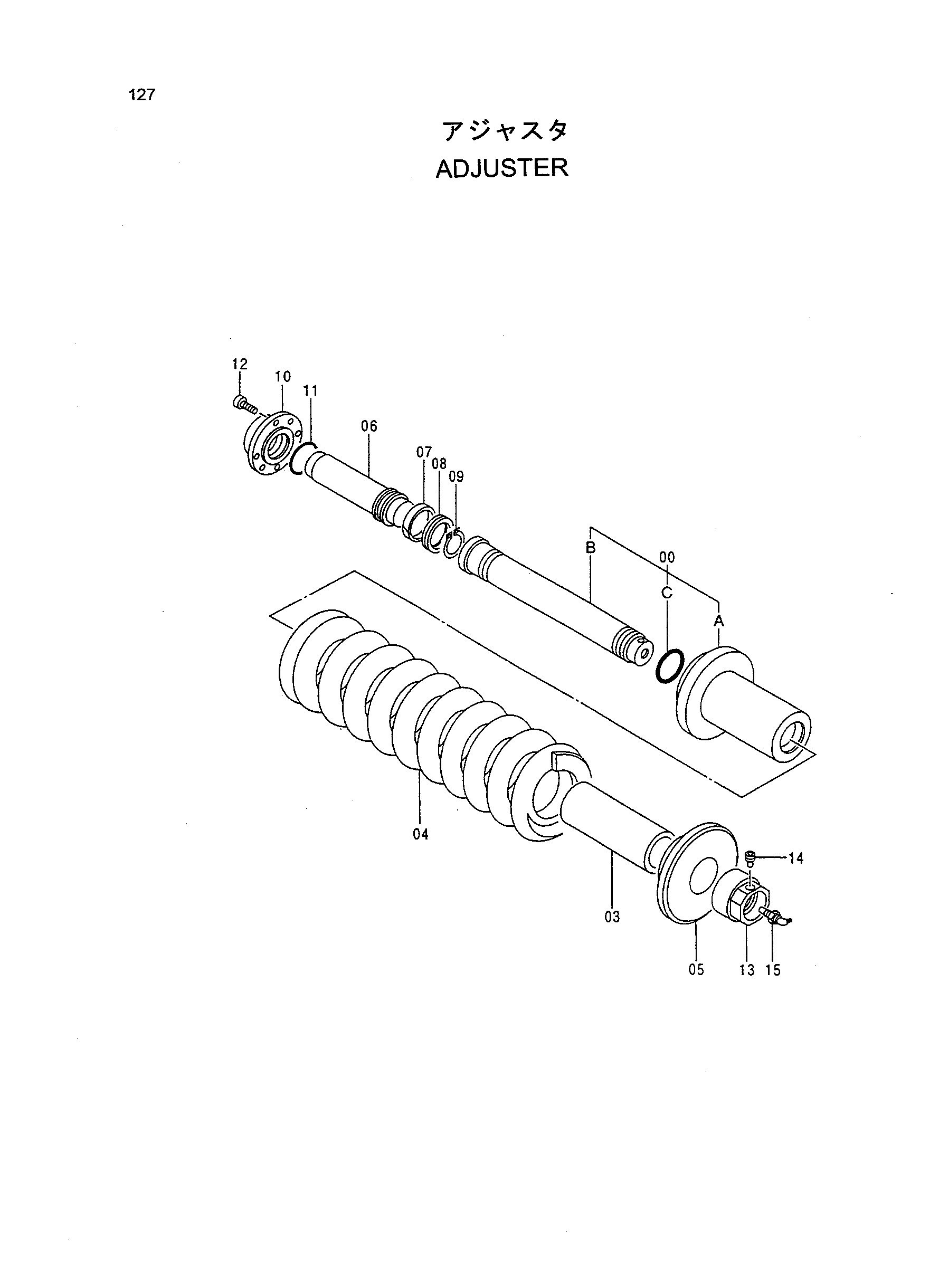 Схема Механизм натяжения HITACHI HR420G-5