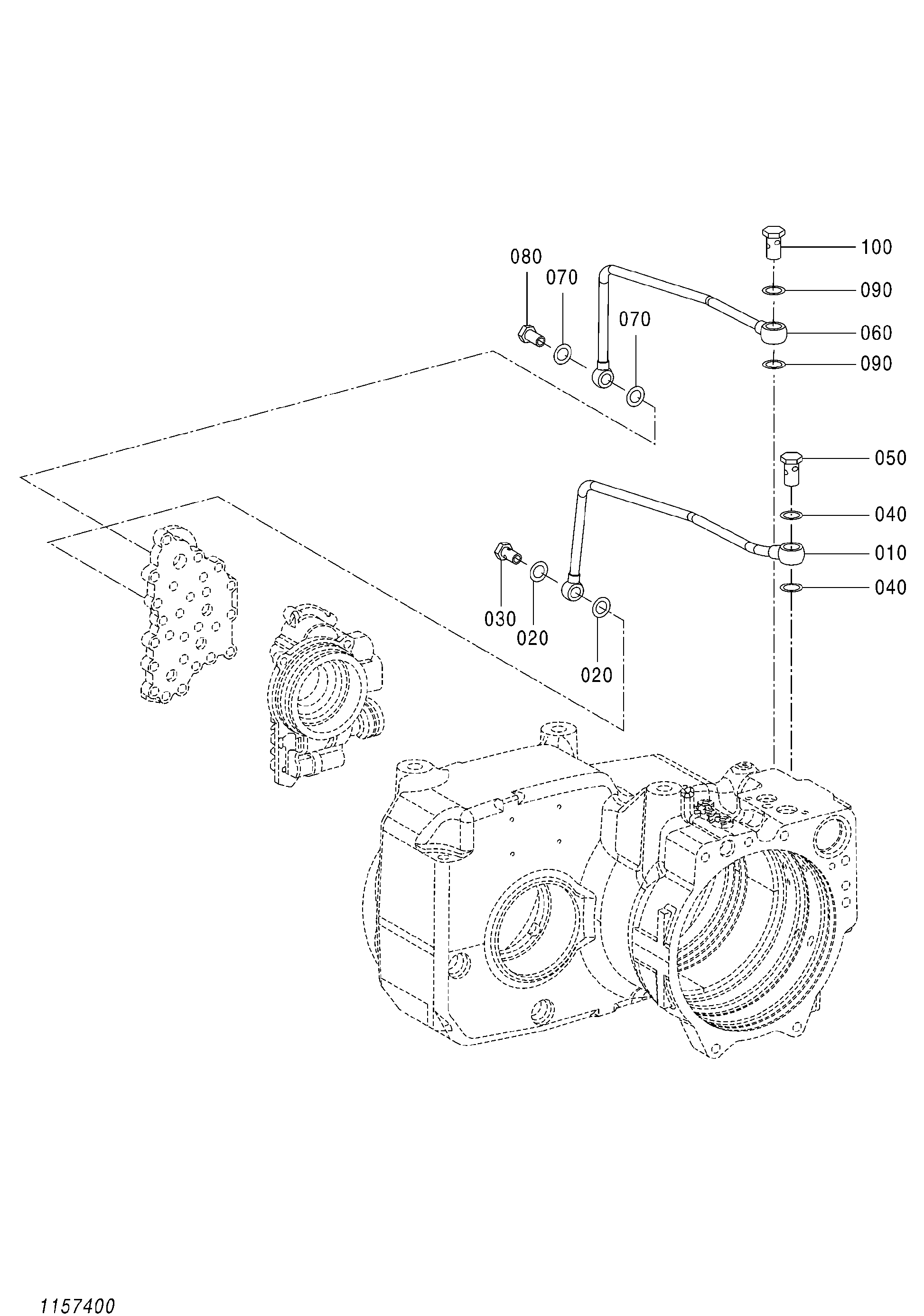 Схема Трансмиссия (8/8) HITACHI ZX140W-3DARUMA