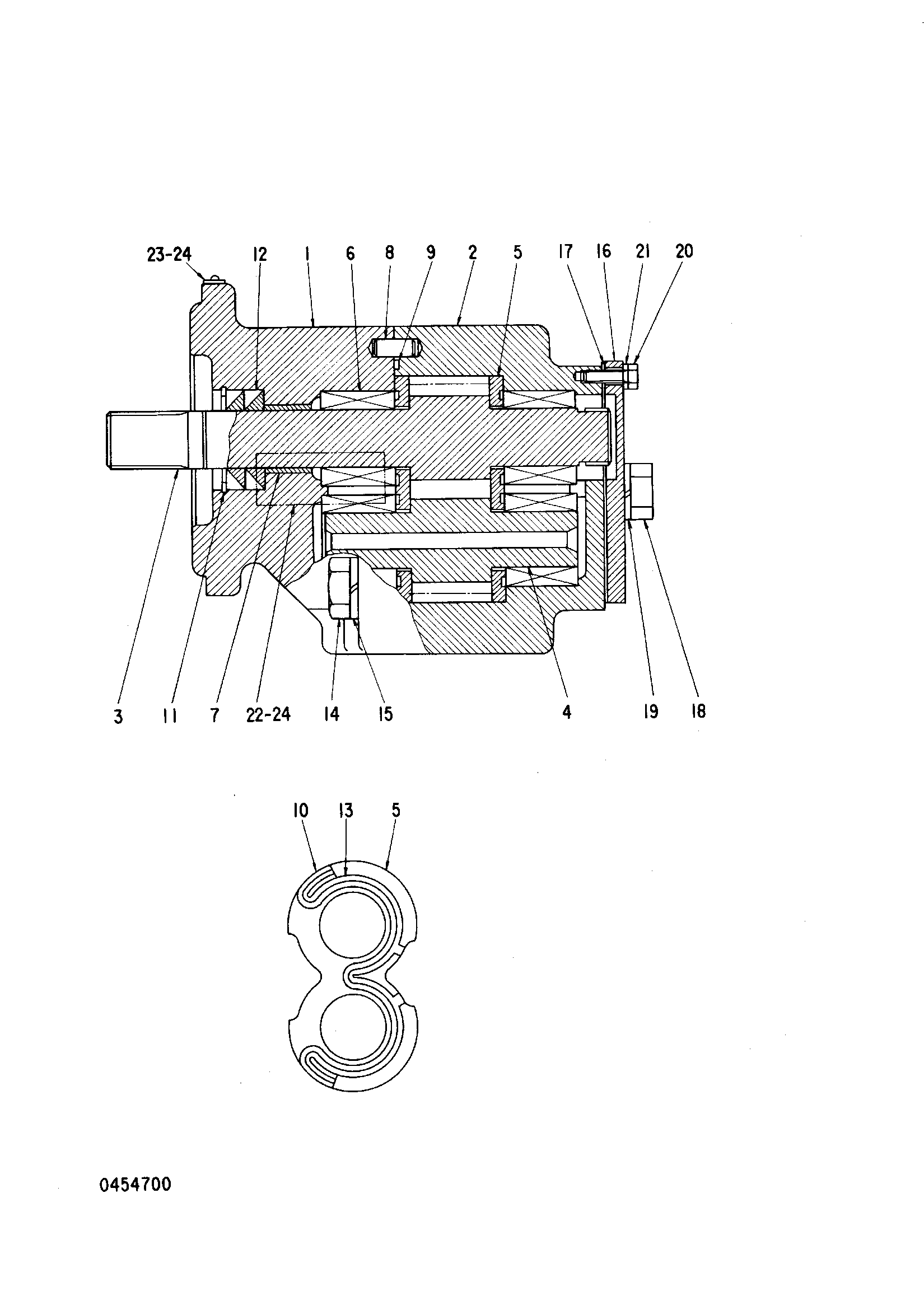 Схема Шестерённый насос HITACHI KH125-3(D)