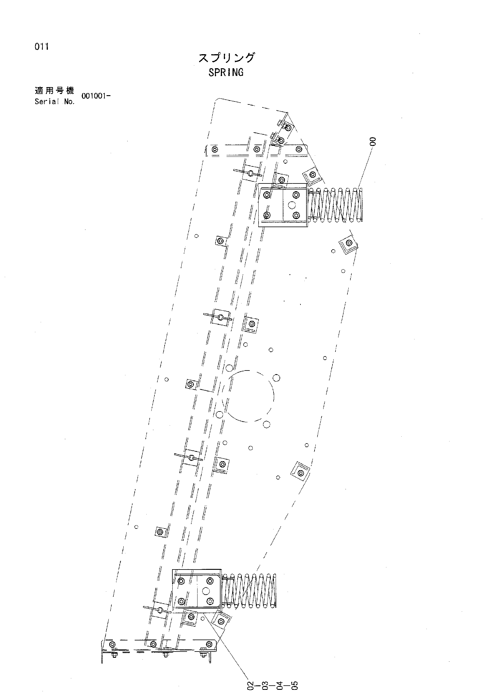 Схема Пружина HITACHI HR320G-5