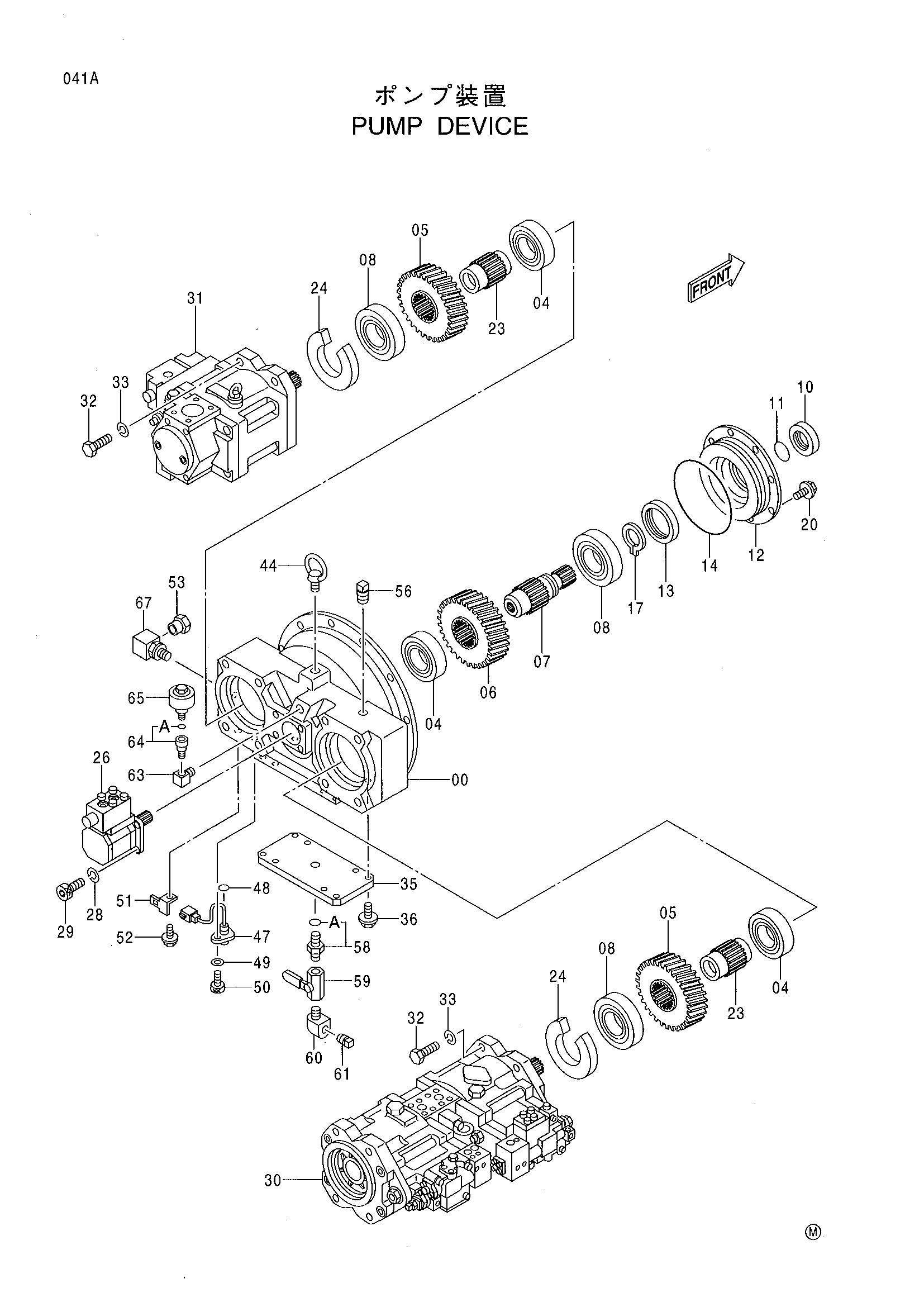 Схема Насосный агрегат HITACHI CX900HD