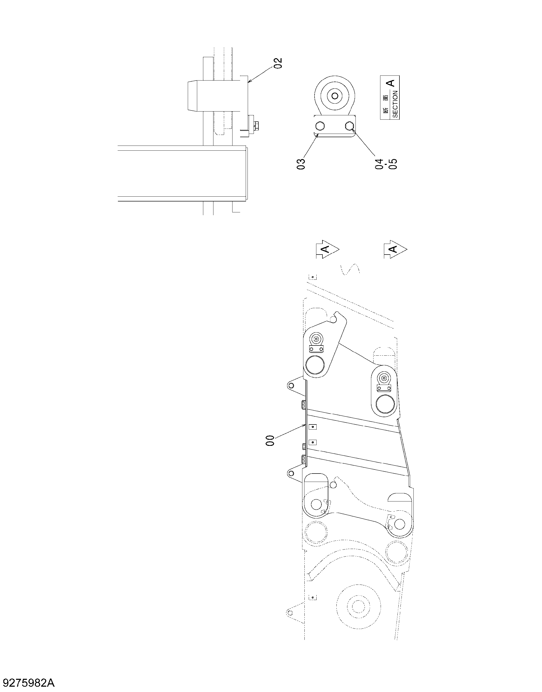 Схема Адаптер стрела 1.6m HITACHI ZX470H-3