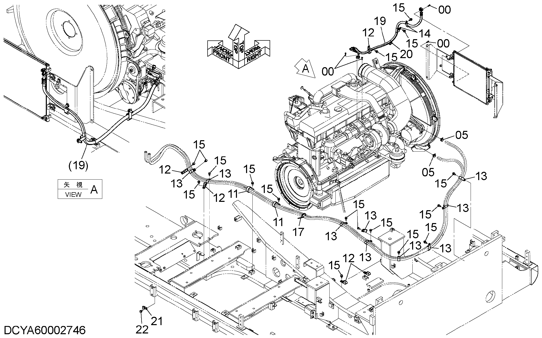 Схема Кондиционер (2-1) HITACHI ZX470H-5G