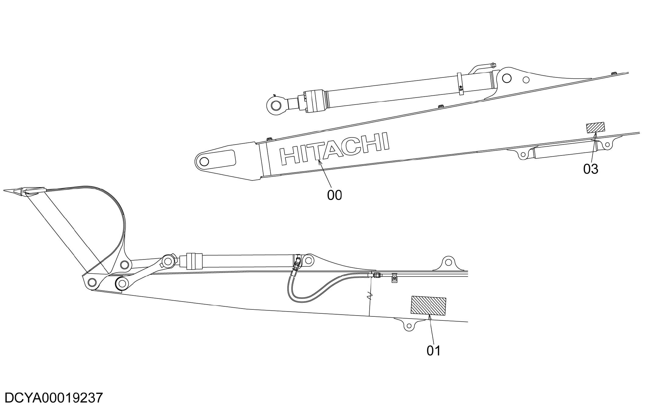 Схема Информационная табличка HITACHI ZX350LC-5N