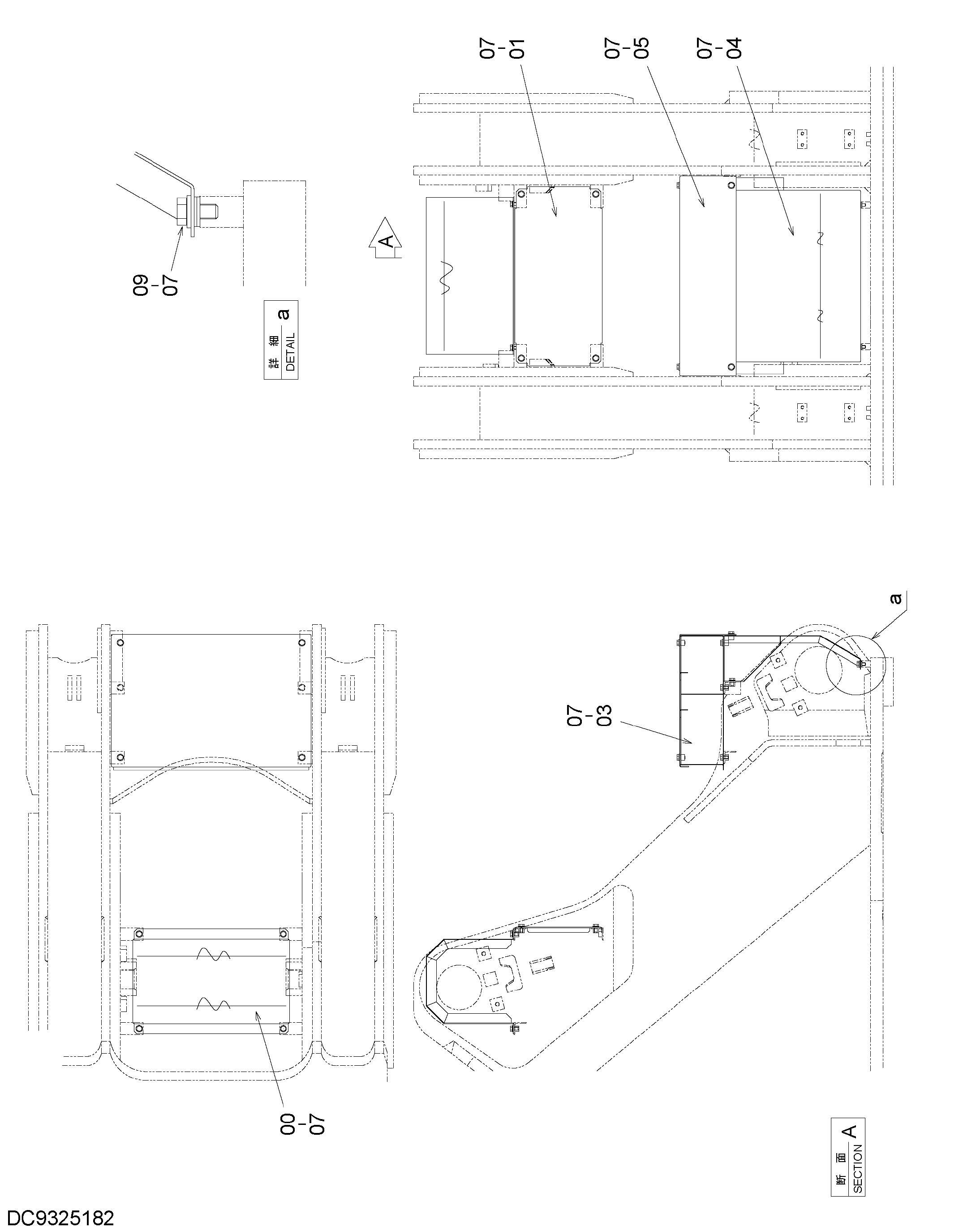 Схема Стрела палец крышка HITACHI ZX1800K-3
