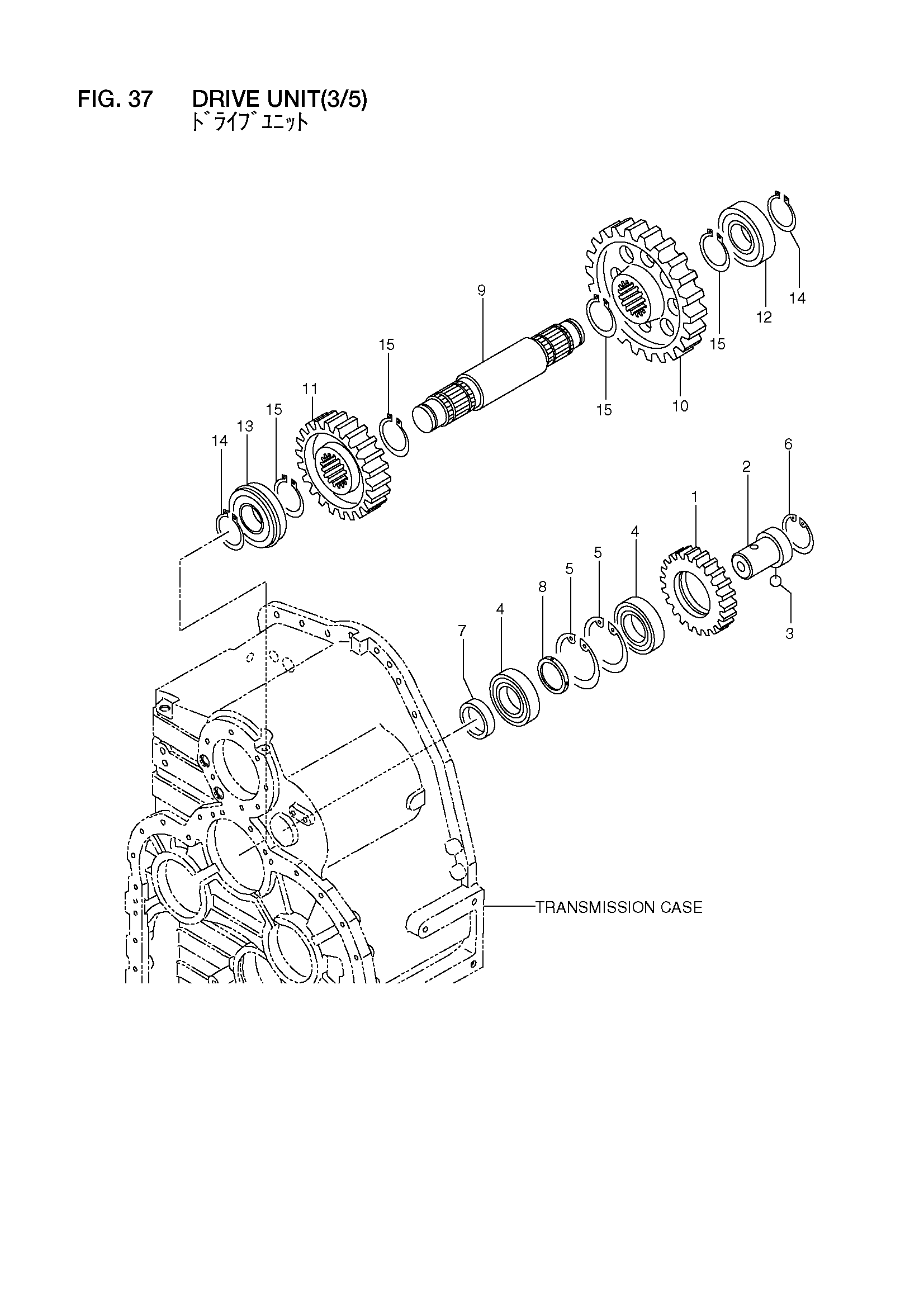 Схема Привод блок(3/5) HITACHI LX300-7