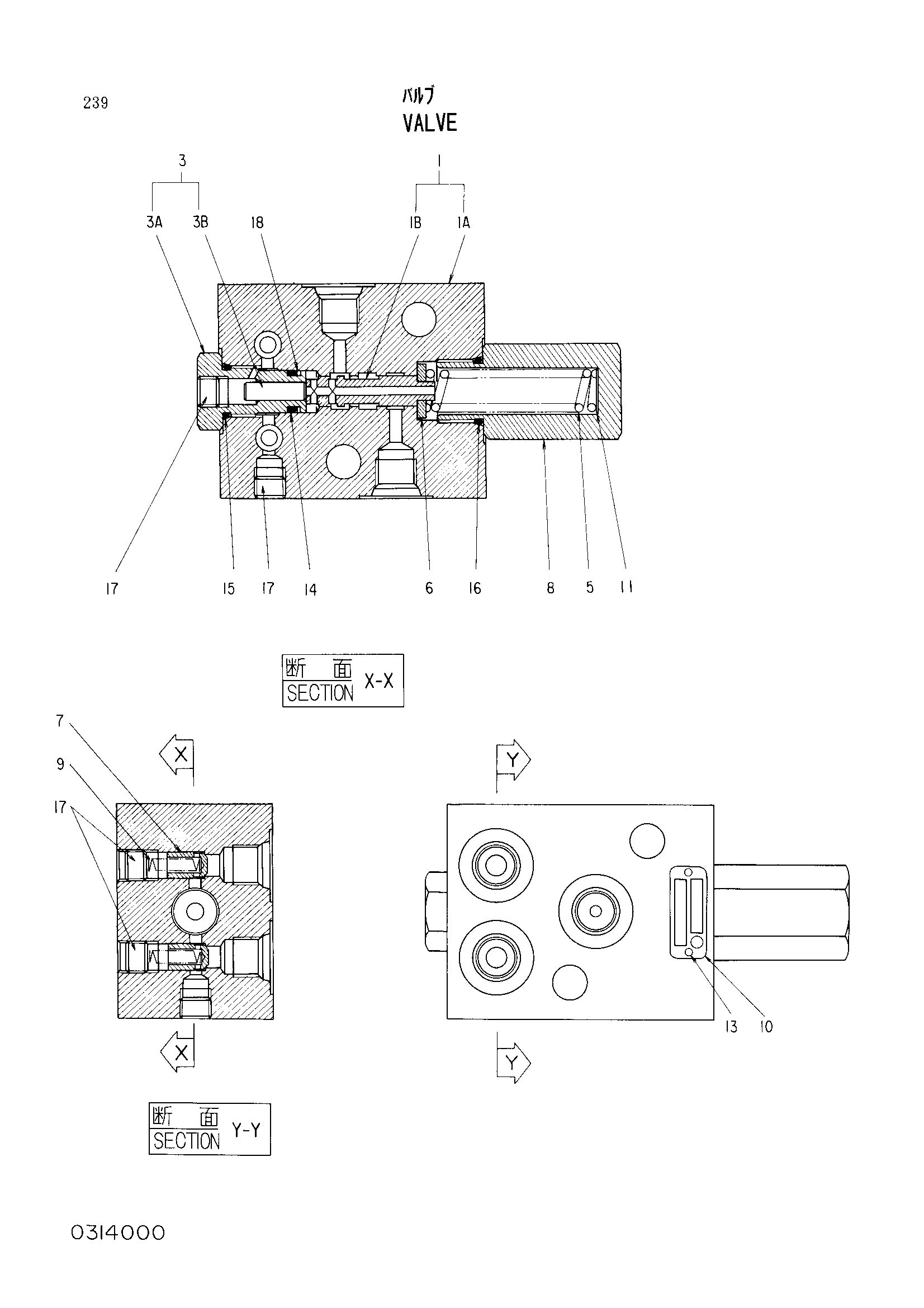 Схема Клапан HITACHI EX3500