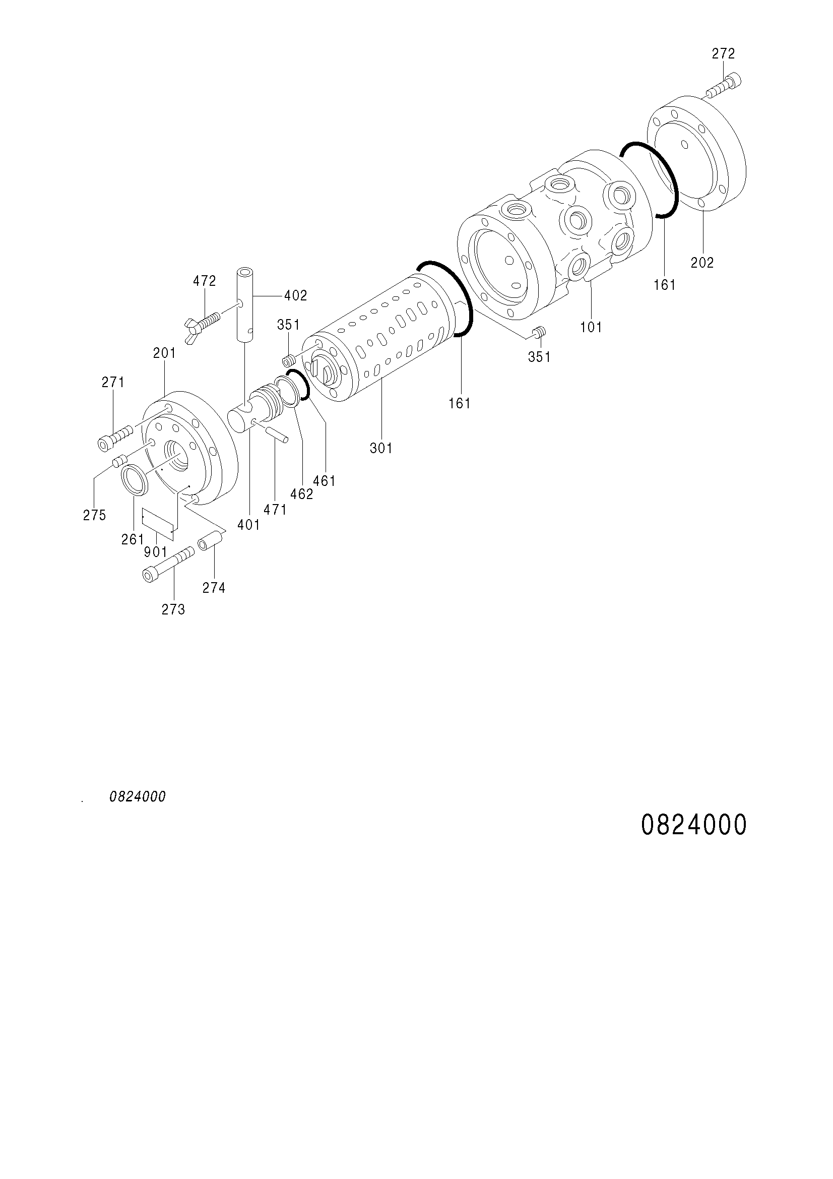 Схема Клапан селектор HITACHI ZX75US