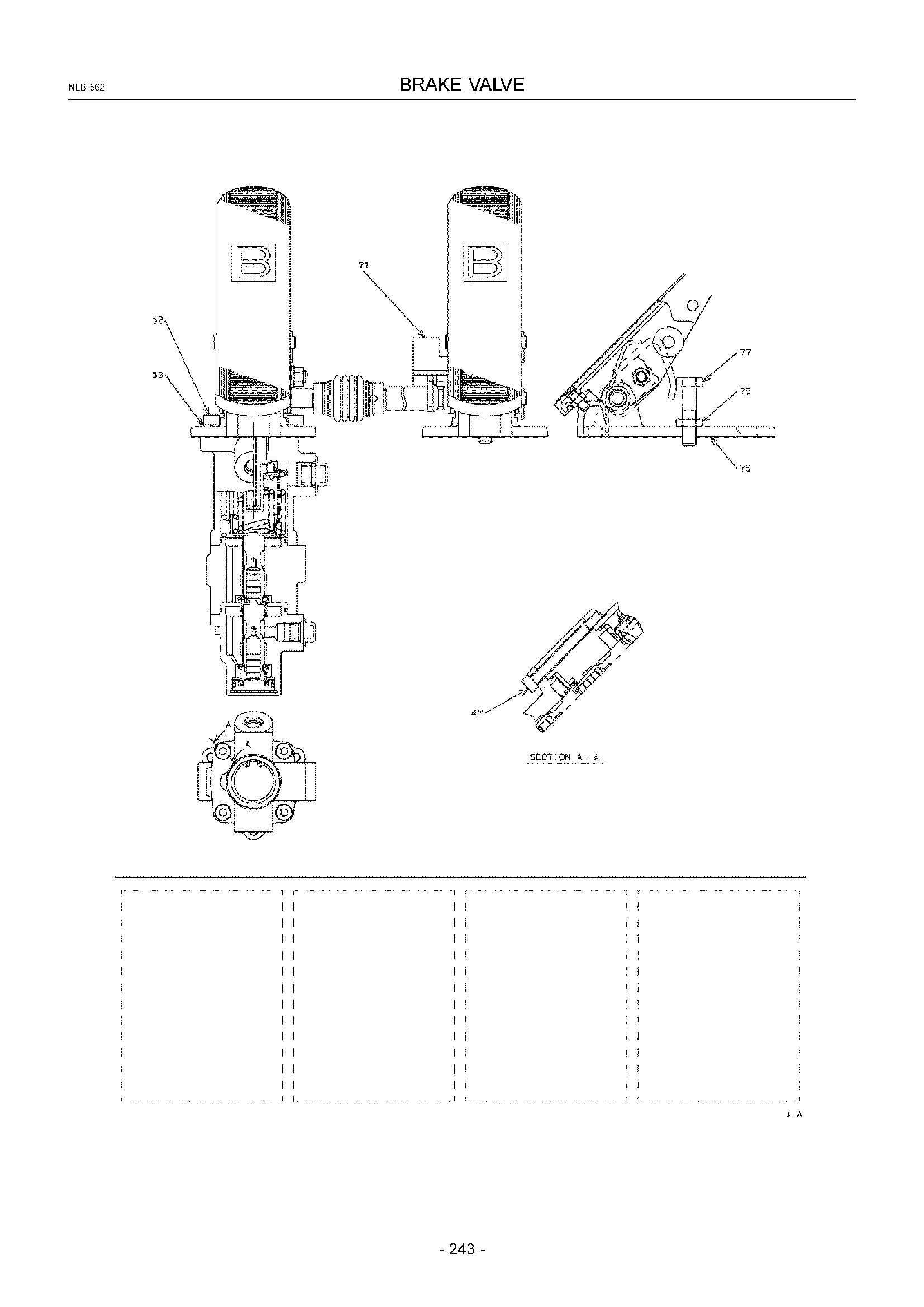 Схема Тормозной клапан HITACHI ZW550