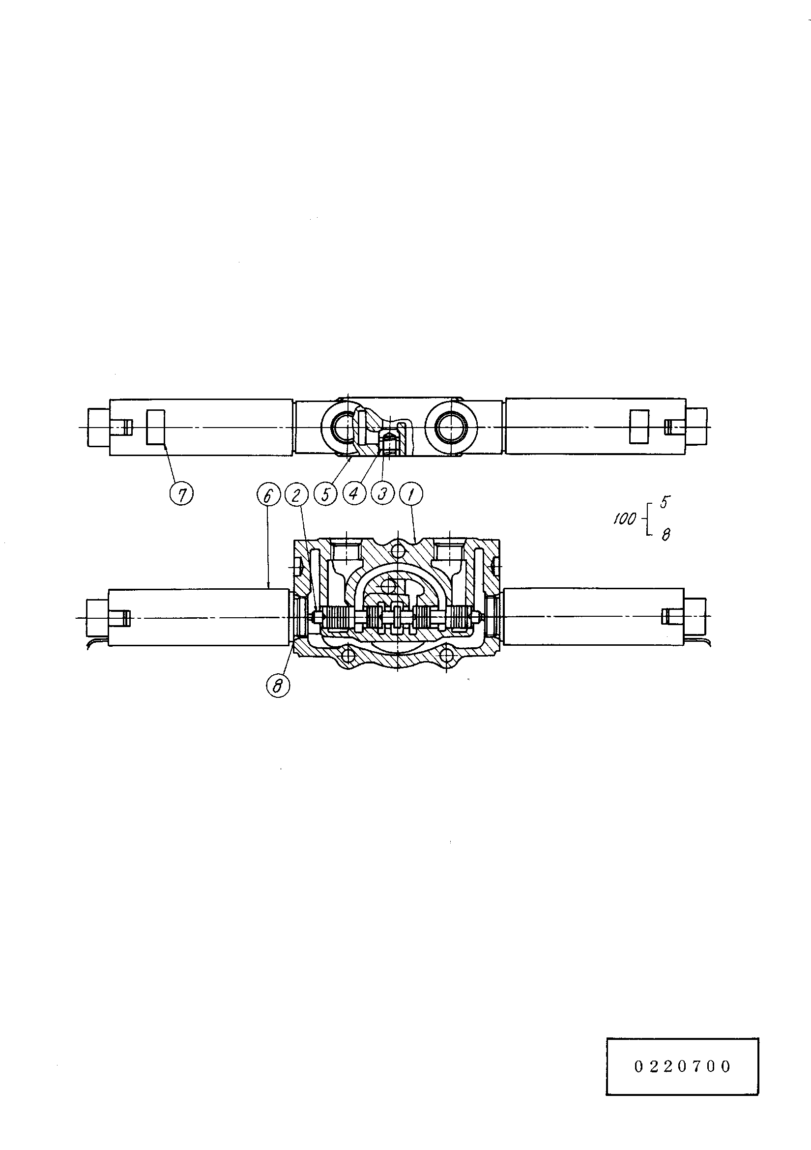 Схема Золотник секция HITACHI KH1000