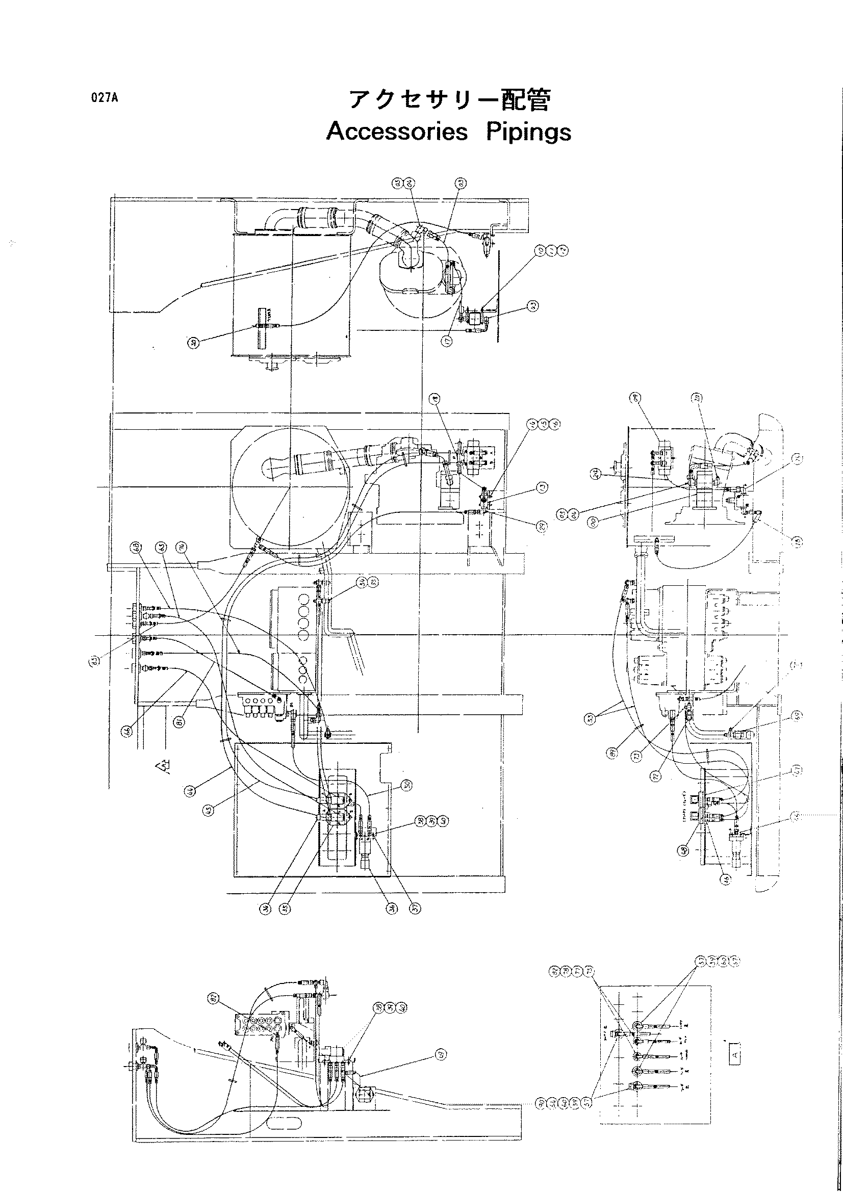 Схема Аккессориес трубопроводы HITACHI HR420