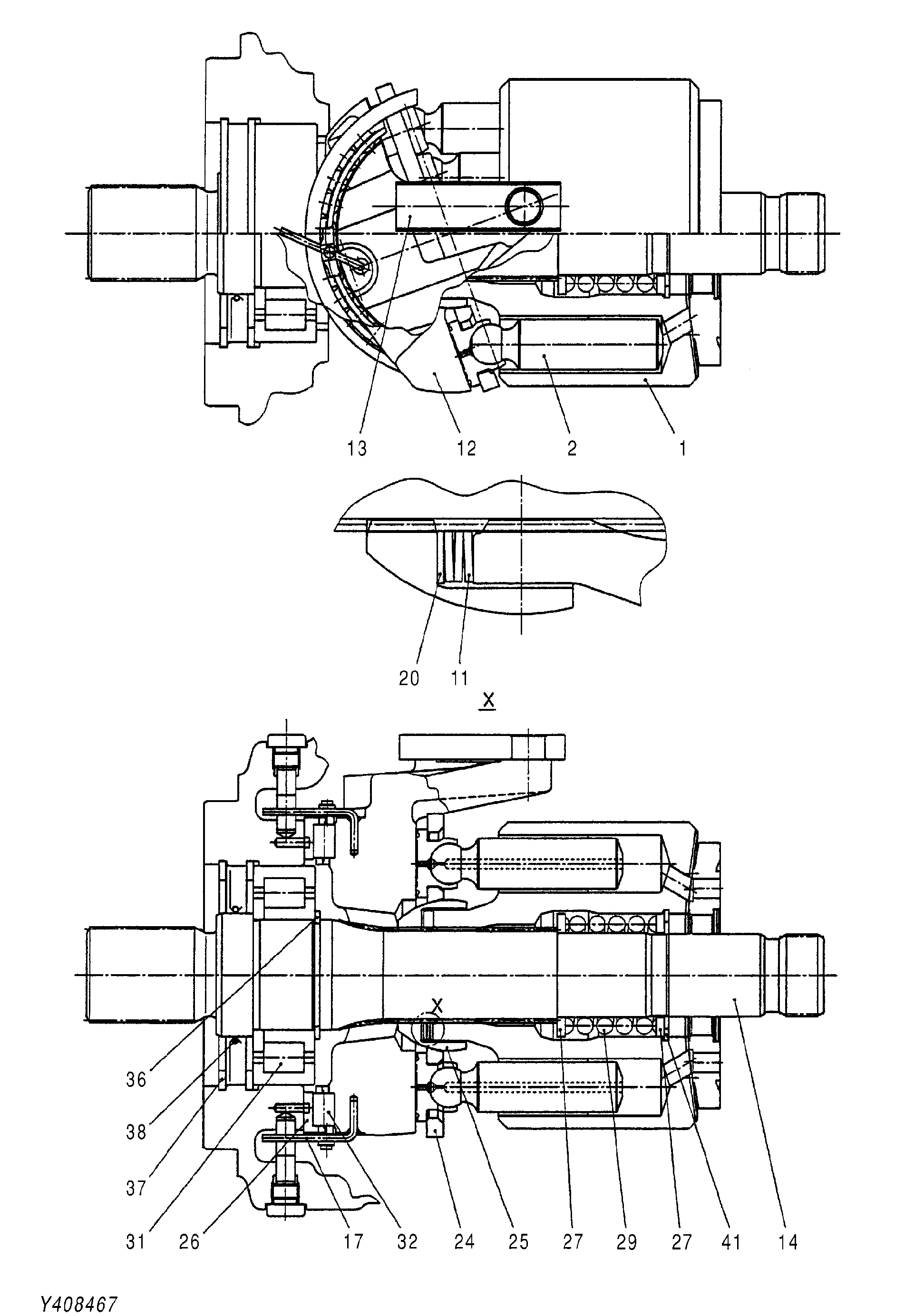 Схема Поворотный группа HITACHI EG65R-3