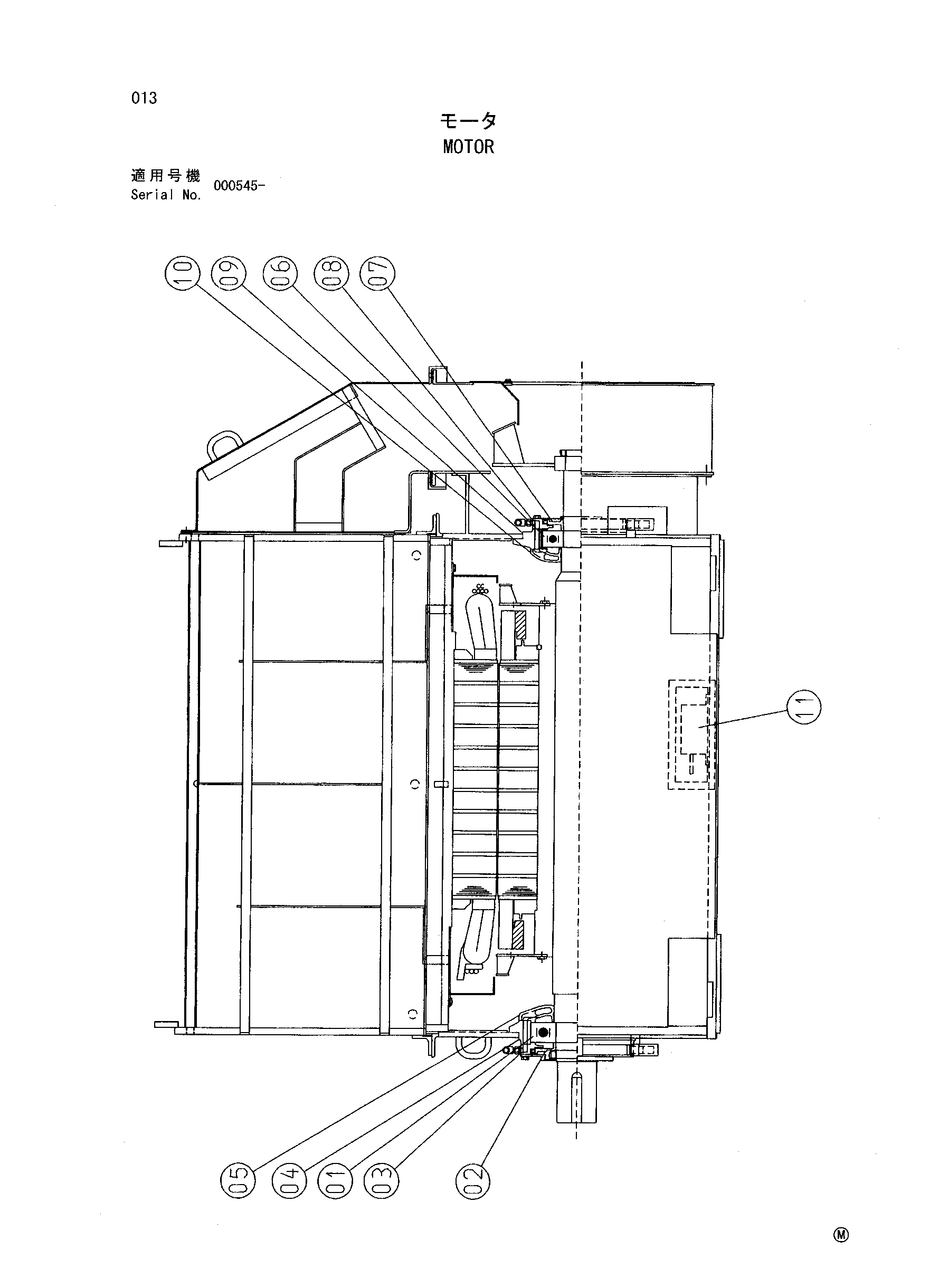 Схема Гидромотор HITACHI EX2500-5