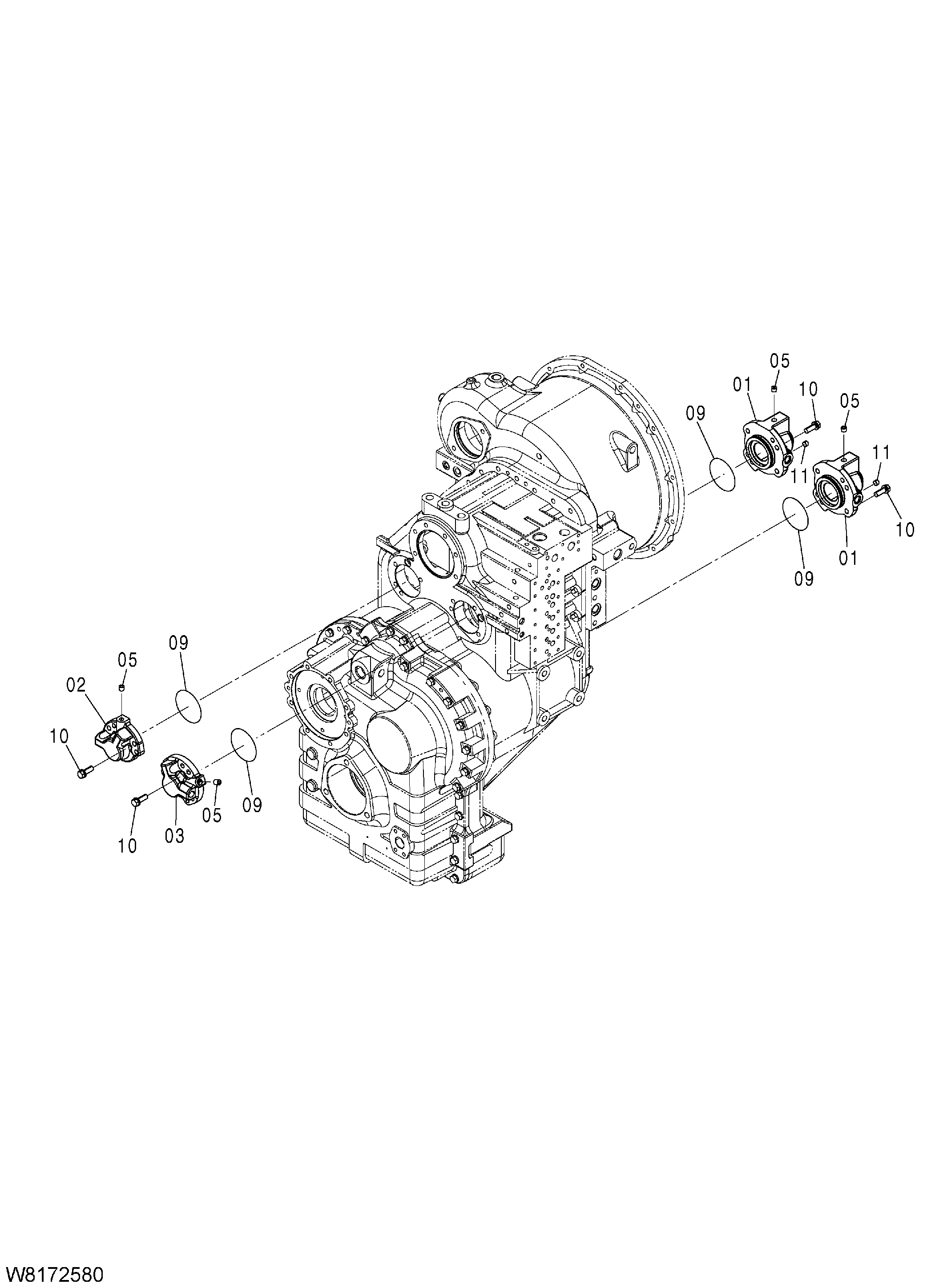 Схема Трансмиссия(6/22) HITACHI ZW310