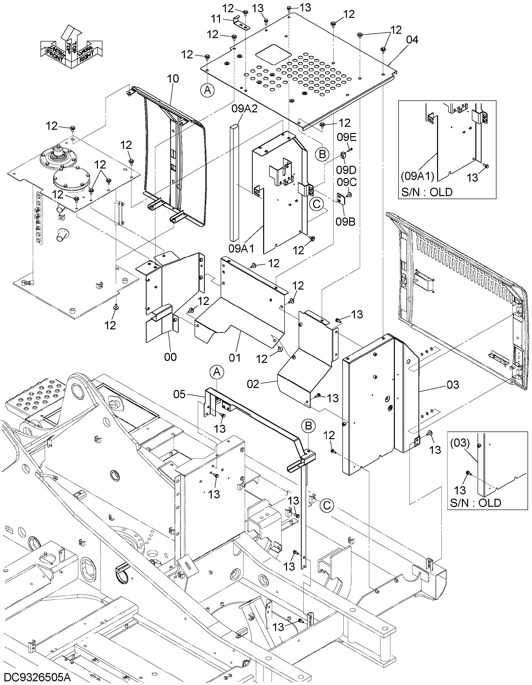 Схема Крышка (6) HITACHI ZX210LCK-5G