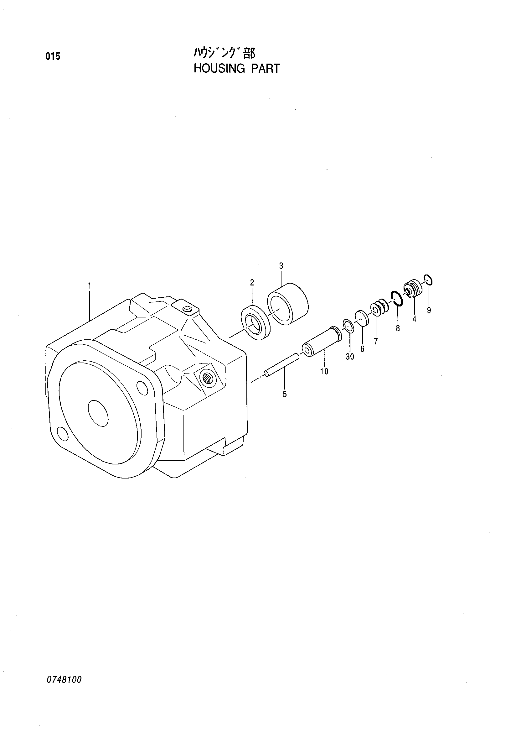 Схема Корпус деталь HITACHI EX27U