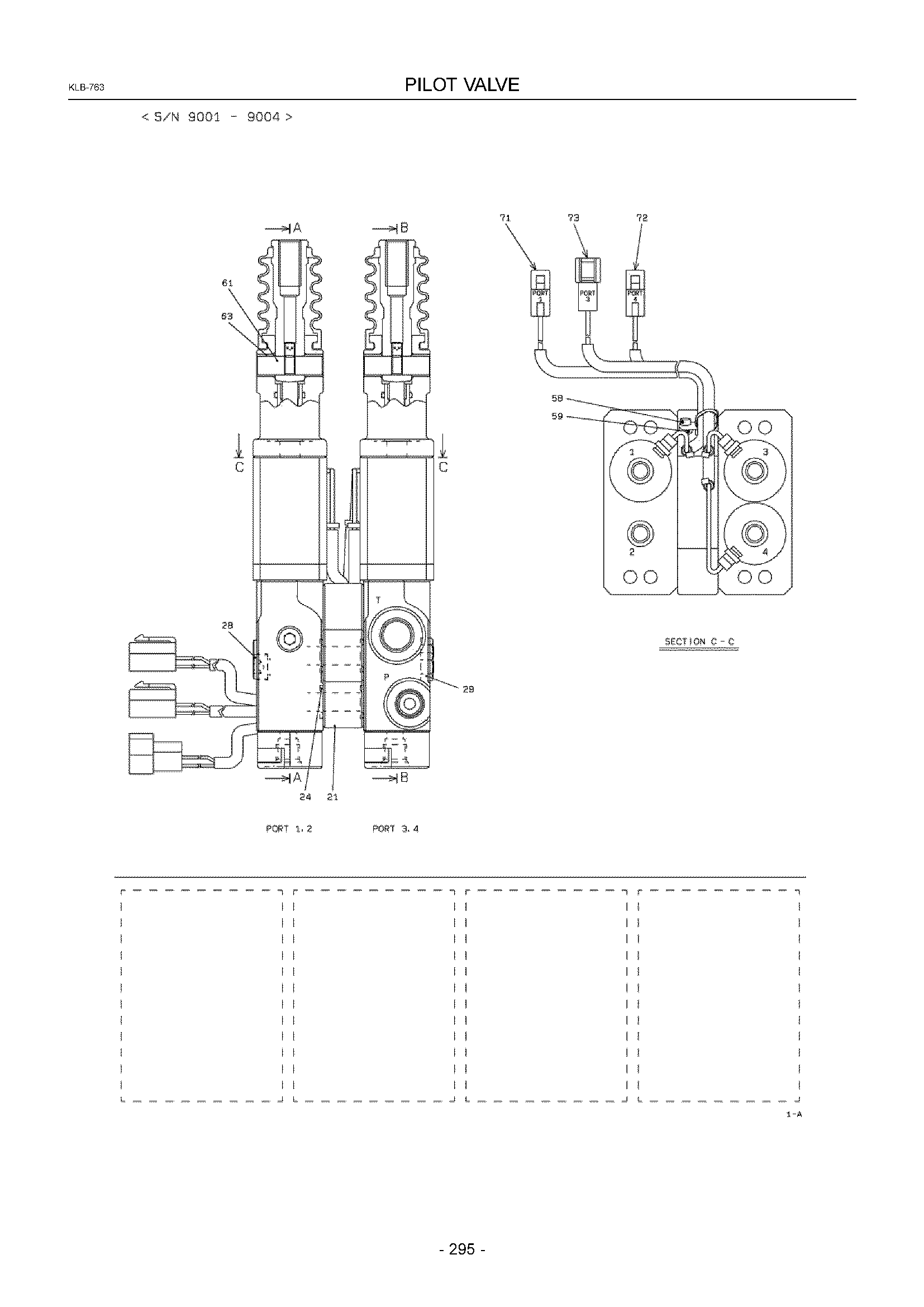 Схема Пилотный клапан HITACHI ZW330
