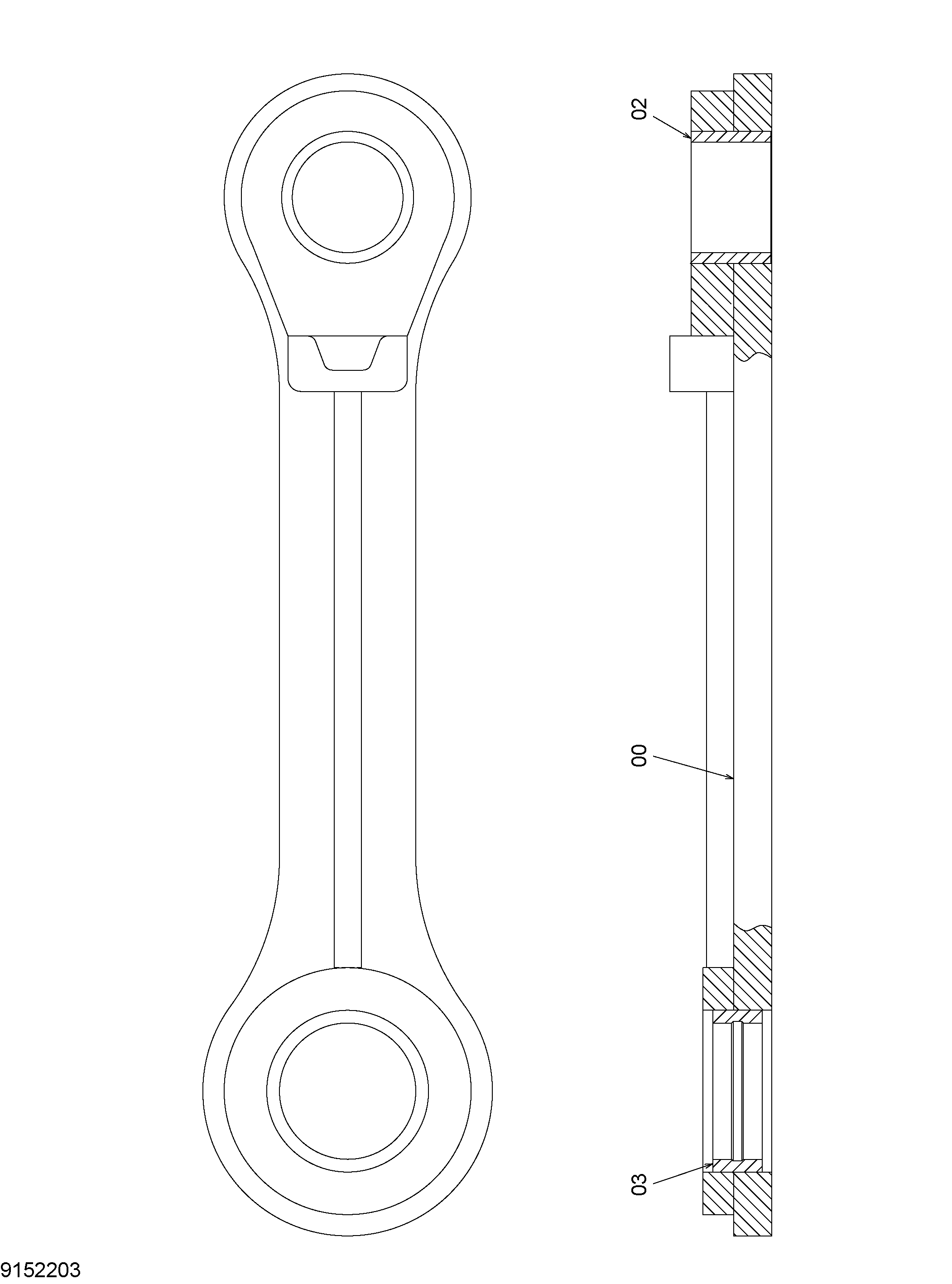 Схема B тяга HITACHI EX1800-3