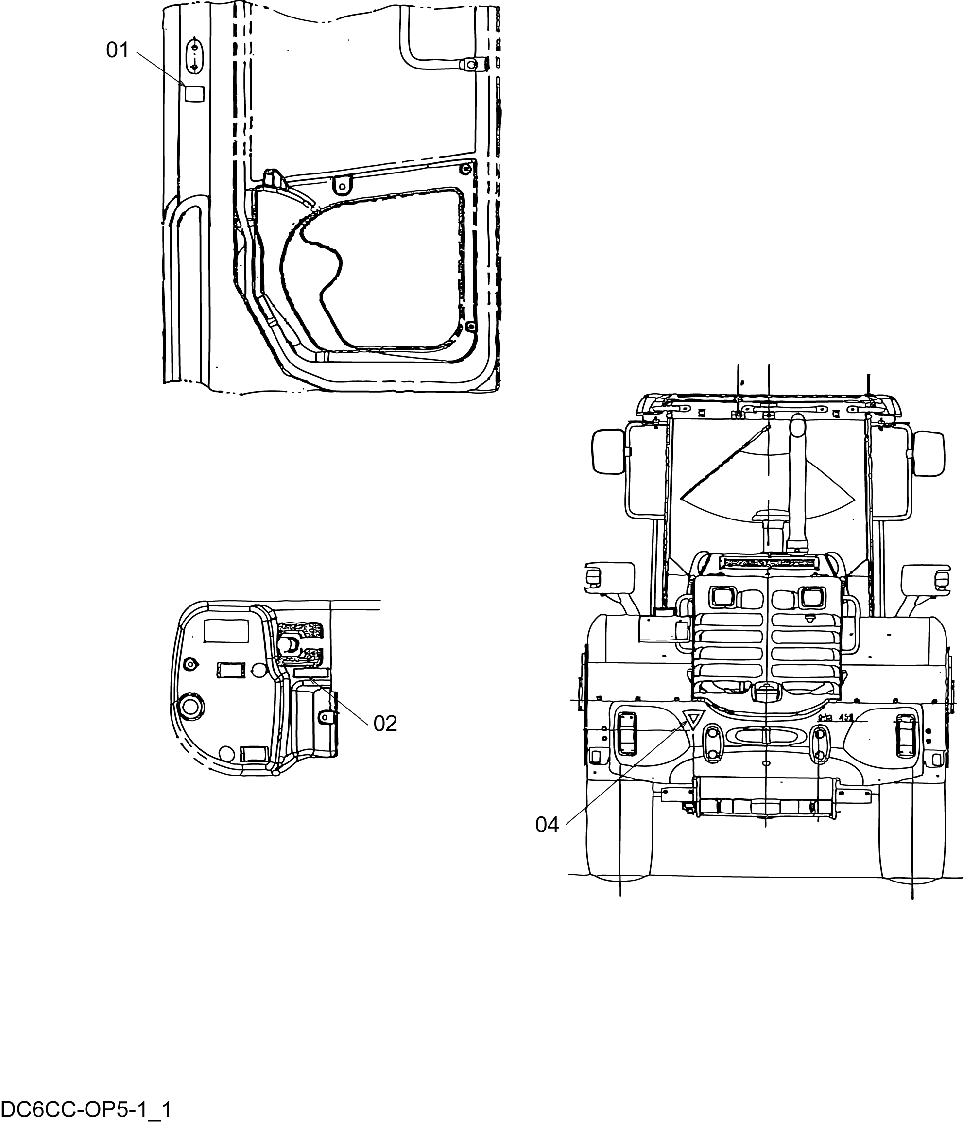 Схема Информационная табличка HITACHI ZW140-DO