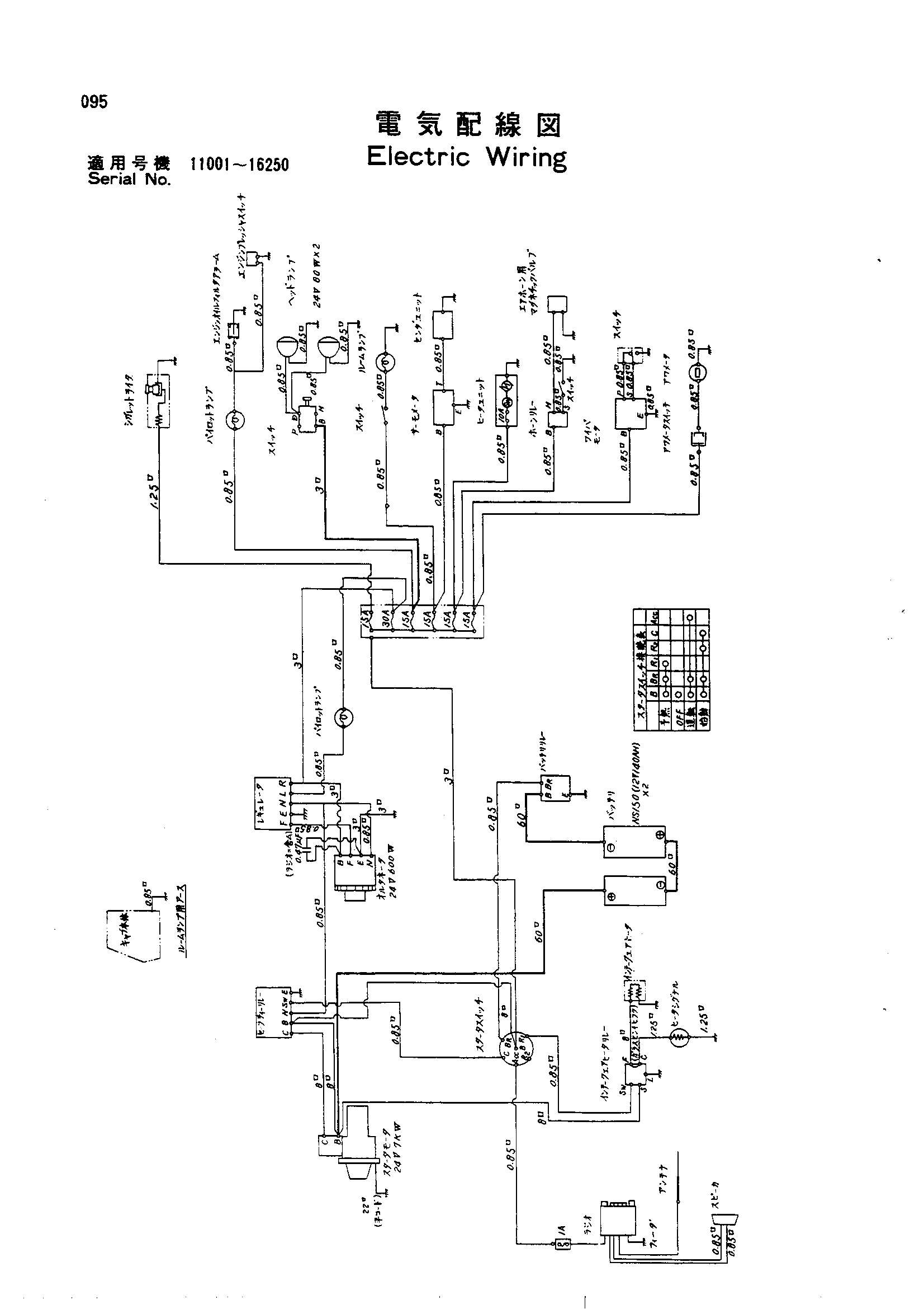Схема Электрический проводка HITACHI UH081
