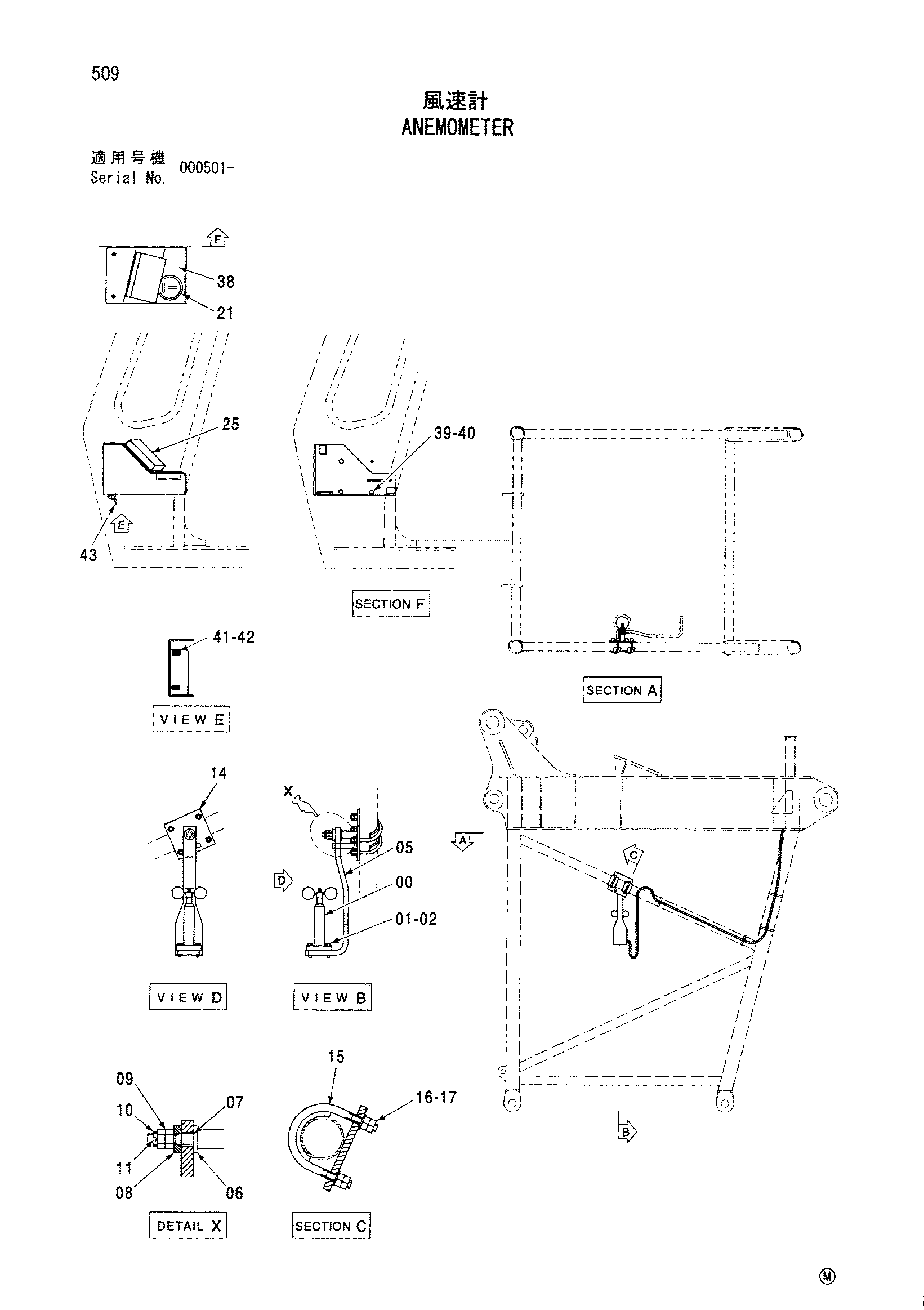 Схема Анемометер HITACHI CX650-2