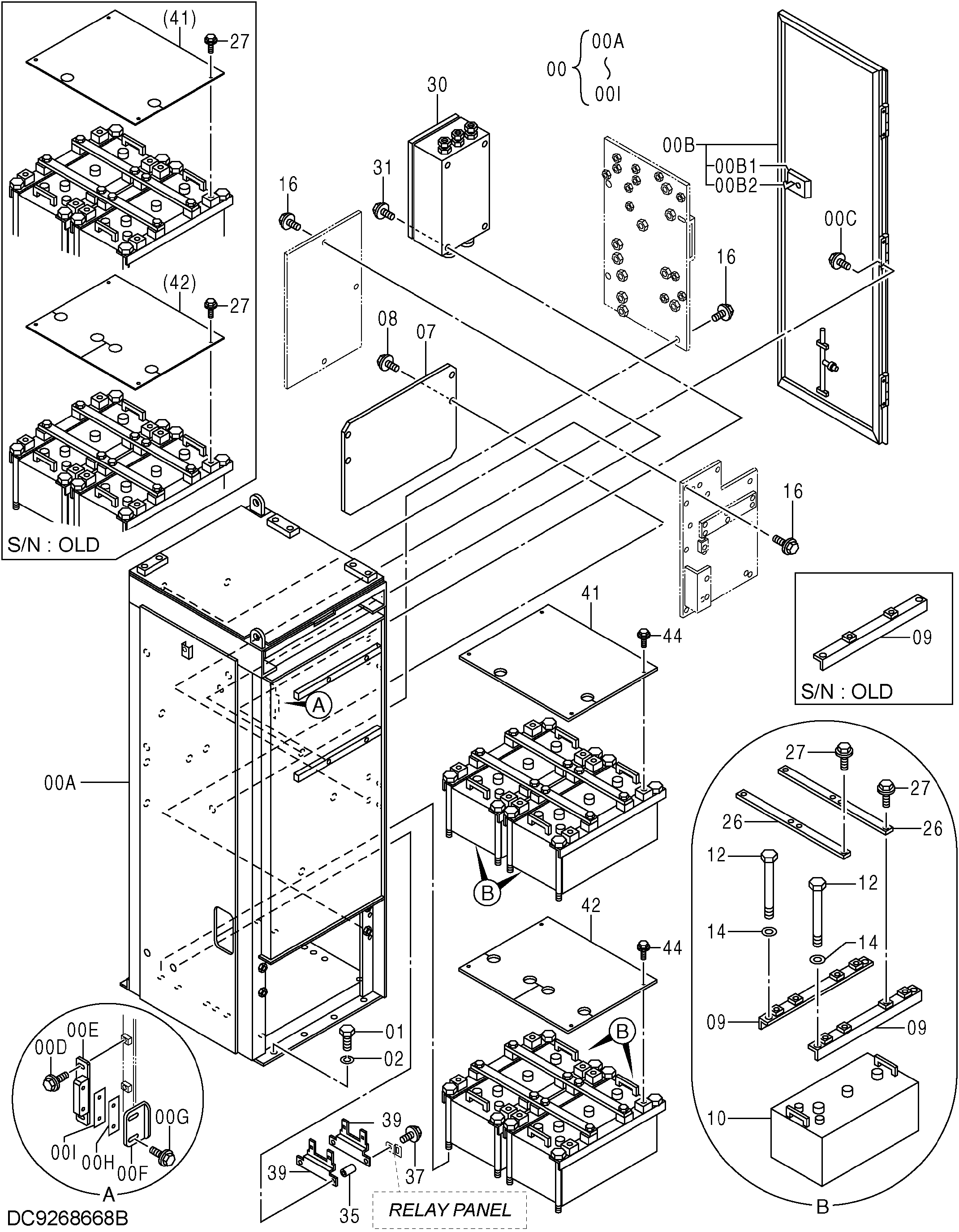 Схема Аккумулятор крышка HITACHI EX2600-6BH