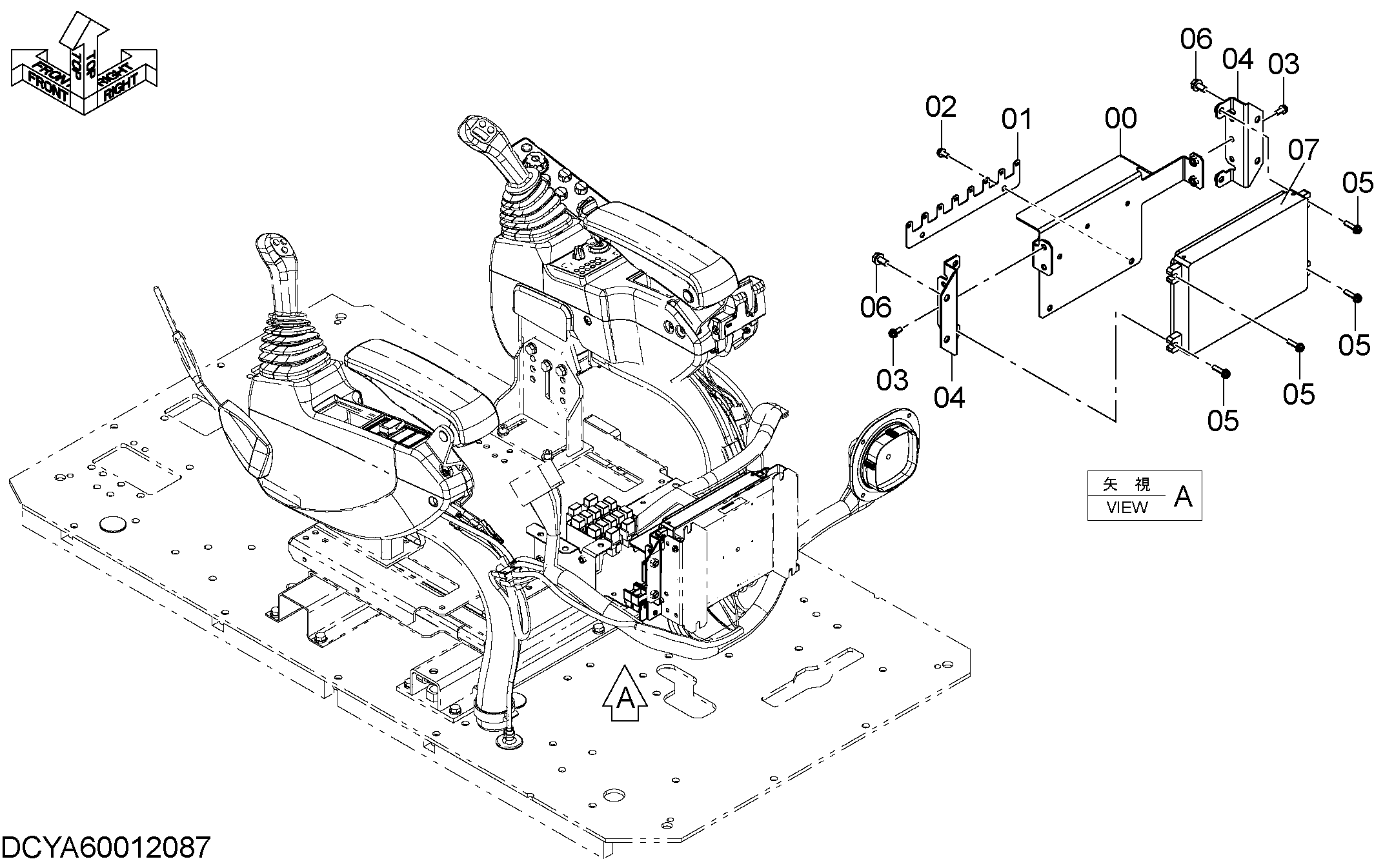 Схема Контроллер (URF) HITACHI ZX470LCH-5B