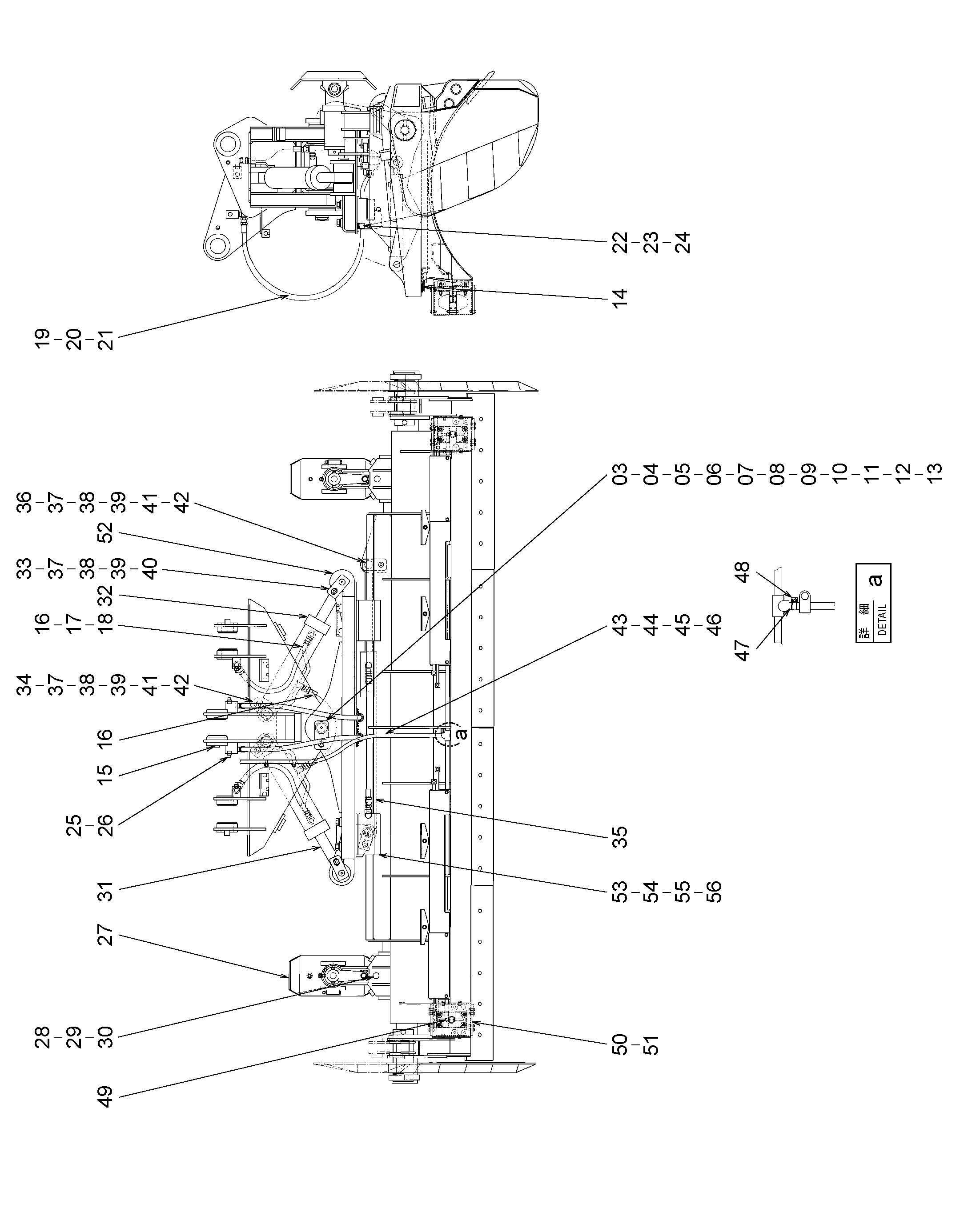 Схема Боковой скольжение поворотный плуг (1/2)(2) HITACHI ZW100
