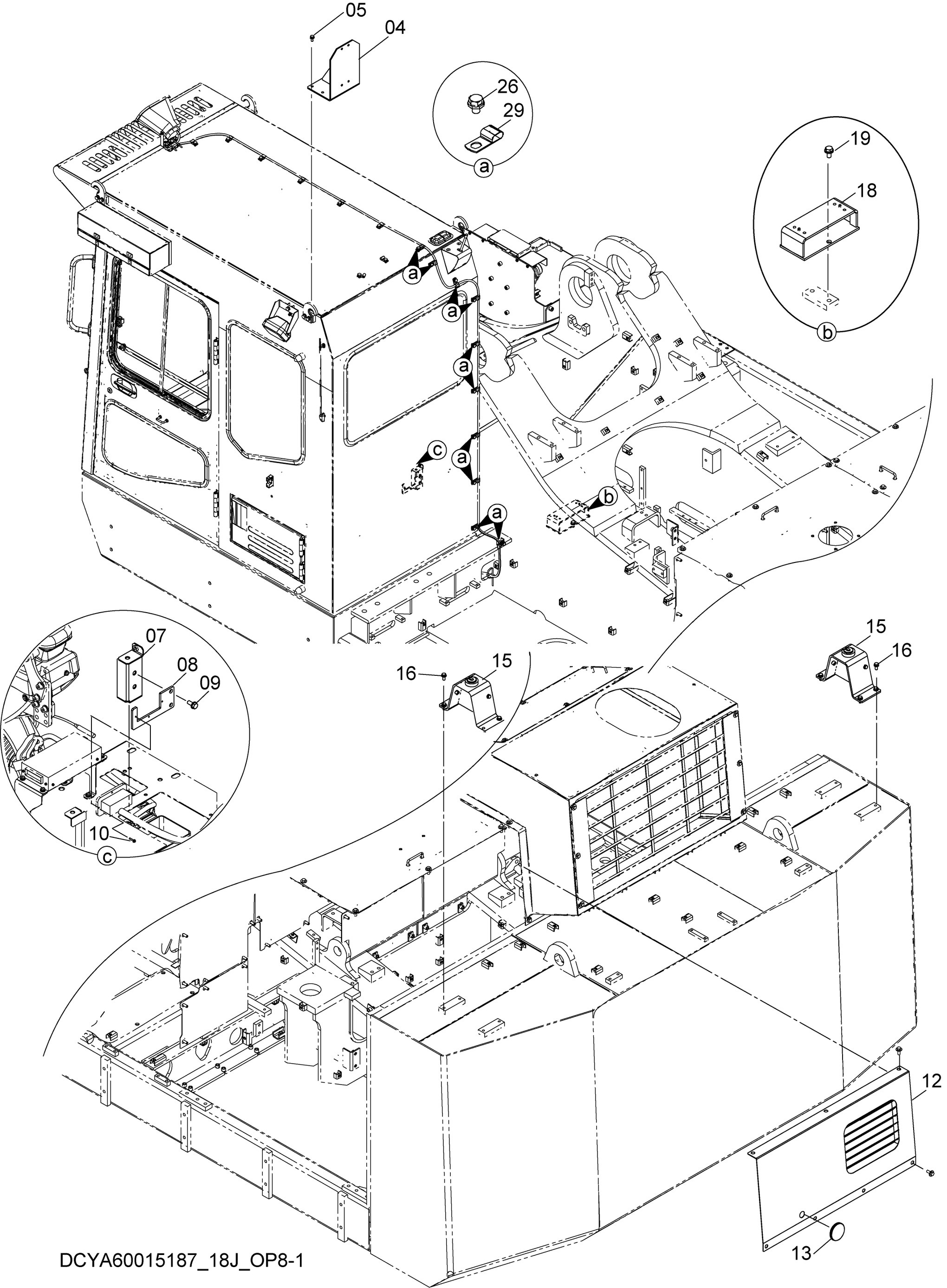 Схема Дредгинг монитор опора HITACHI EX1200-6