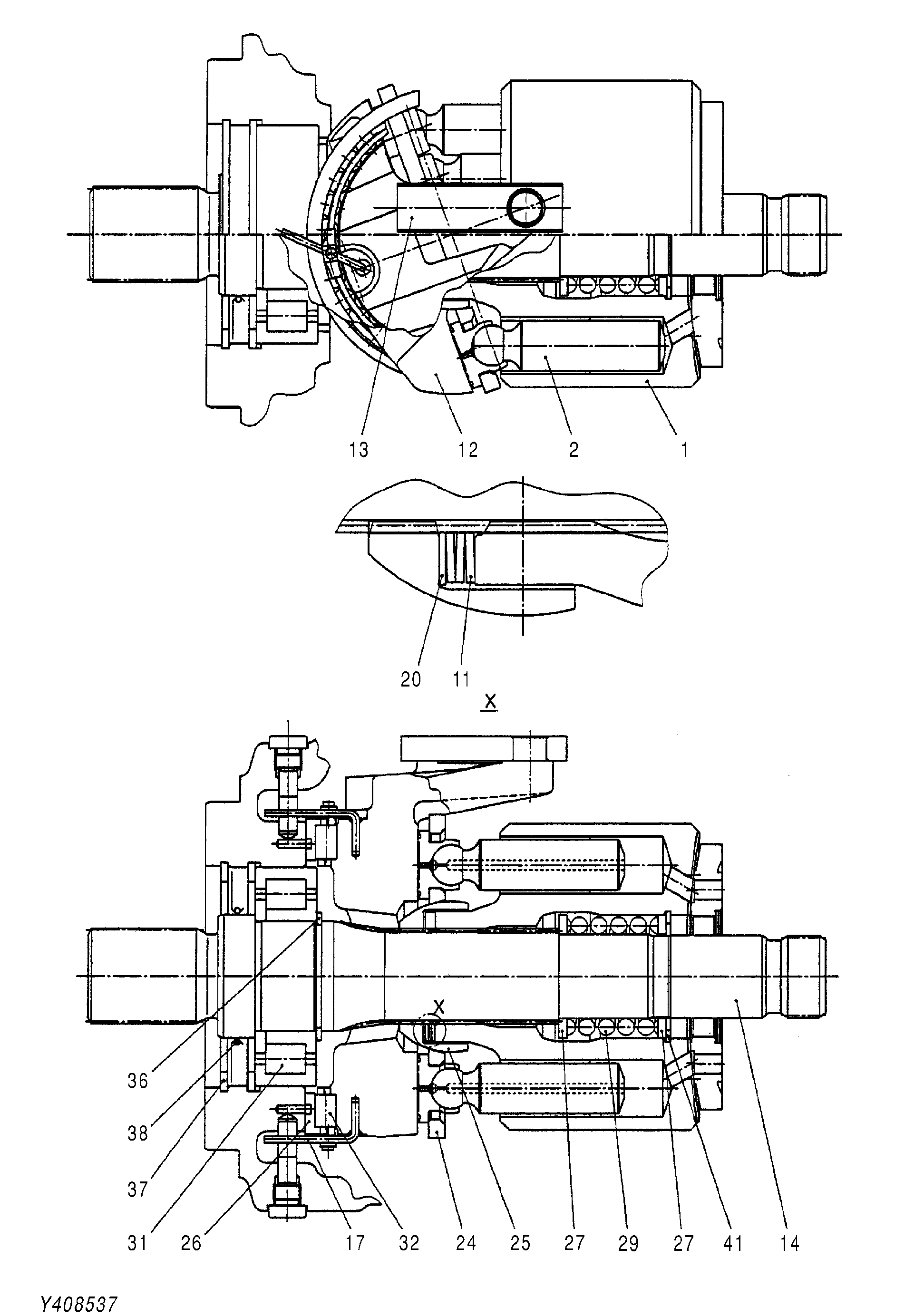 Схема Поворотный группа HITACHI EG65R-3